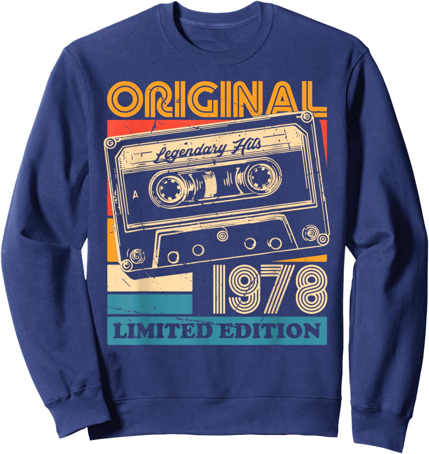 47th Birthday Retro Vintage 1978 Men Women Sweatshirt - Sweatshirt | Navy
