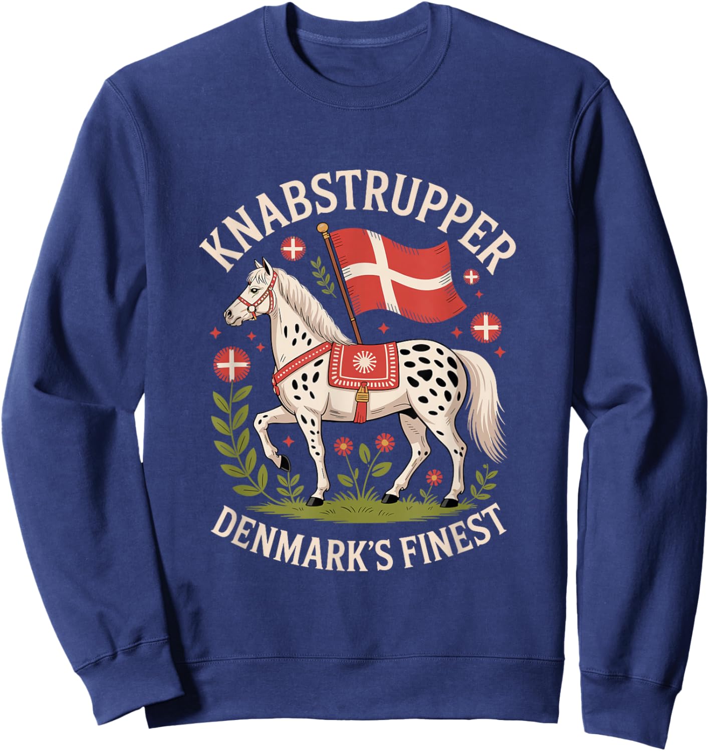 Knabstrupper Horse Denmark's Finest Equestrian Sweatshirt - Sweatshirt | Navy