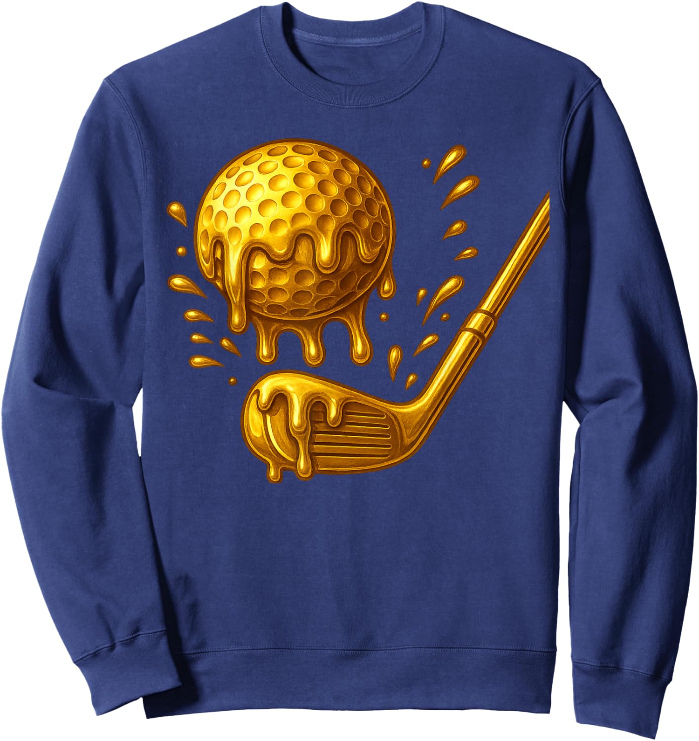 Respect The Drip Golf Vintage Swing Collection Sweatshirt - Sweatshirt | Navy