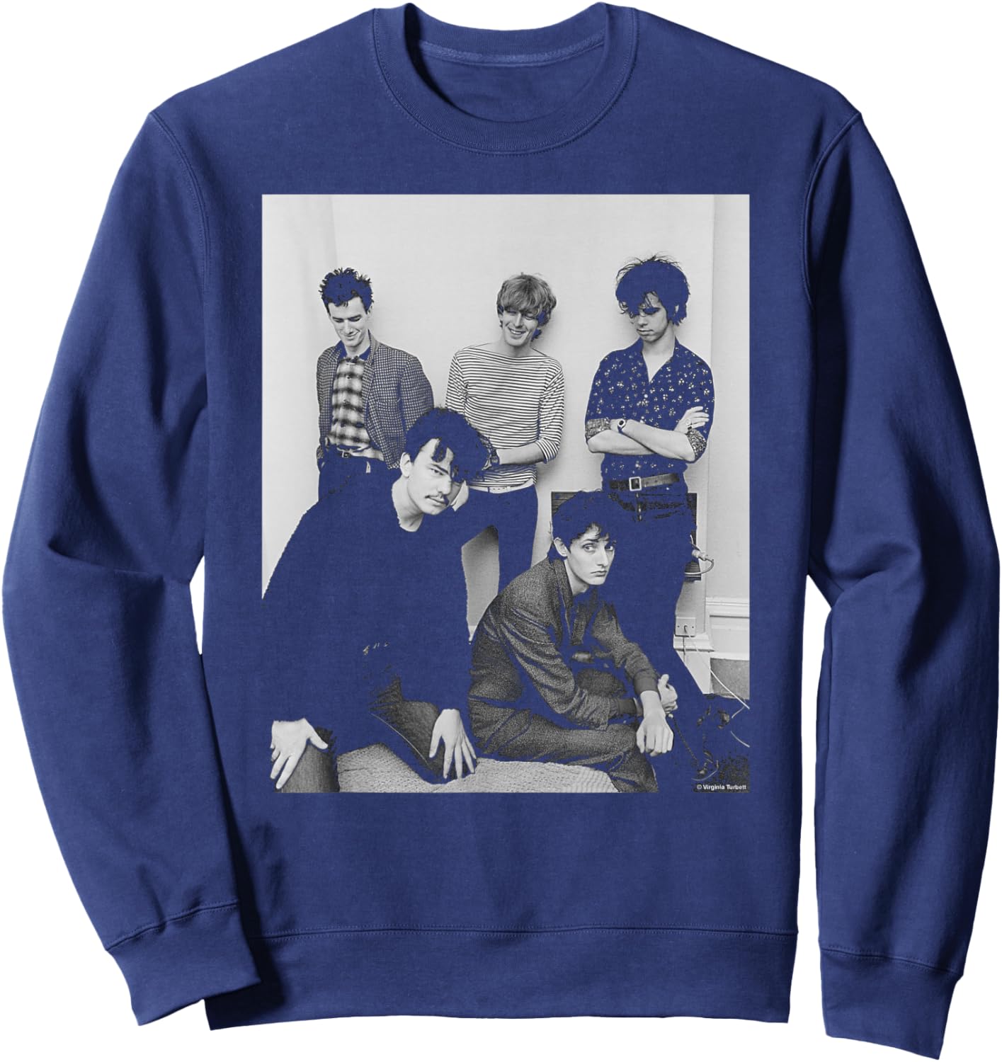 Nick Cave Band The Birthday Party 1981 by Virginia Turbett Sweatshirt - Sweatshirt | Navy