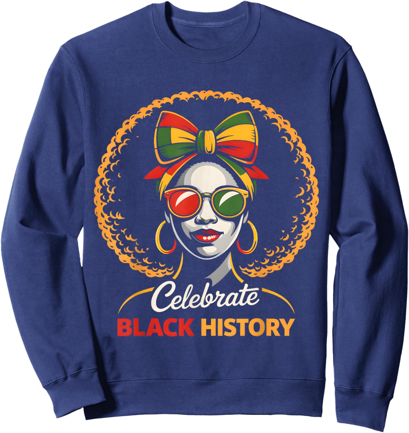 Black History Month Black African American Teachers Women Sweatshirt - Sweatshirt | Navy