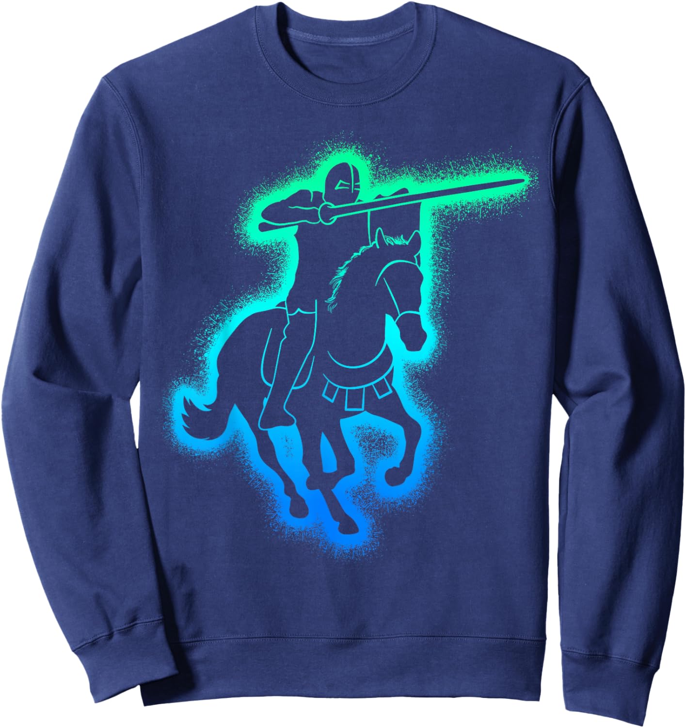 Jousting Knight Joust Men Kids Boys Medieval Sweatshirt - Sweatshirt | Navy