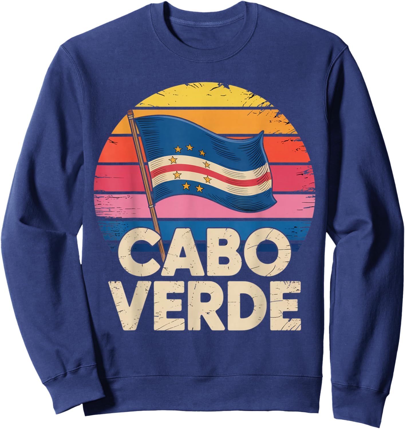 Cabo Verde Cabo Verde Flag Pride Verdian Cape Verde Sweatshirt - Sweatshirt | Navy