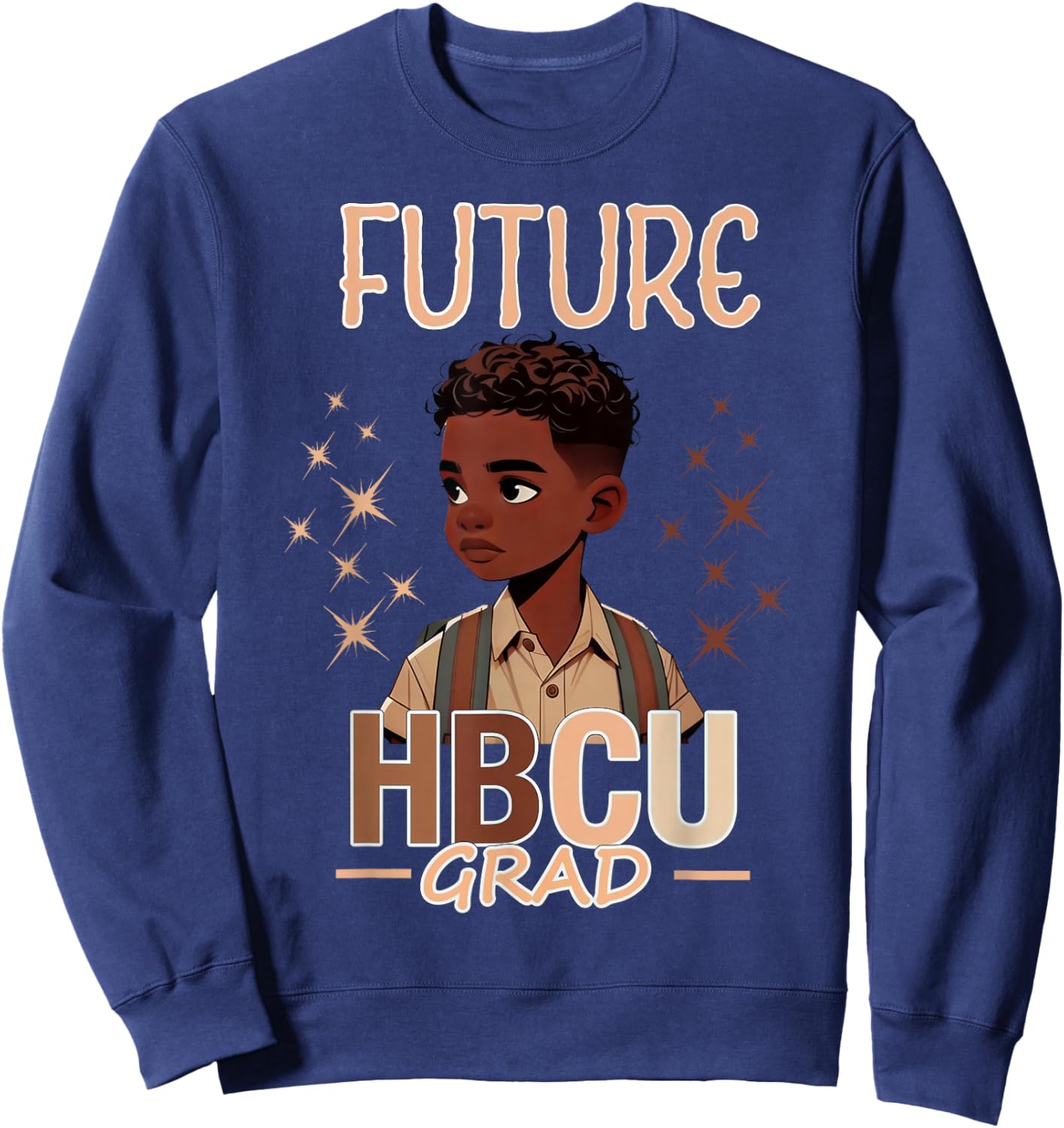 Future HBCU Grad Graduation Boy Sweatshirt - Sweatshirt | Navy