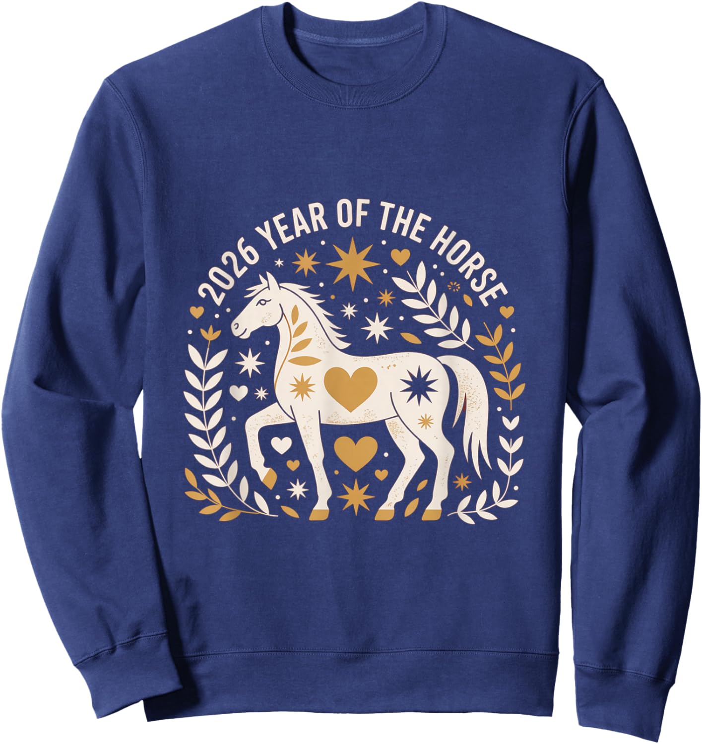 Year of The Fire Horse 2026 Festive Chinese New Year Sweatshirt - Sweatshirt | Navy