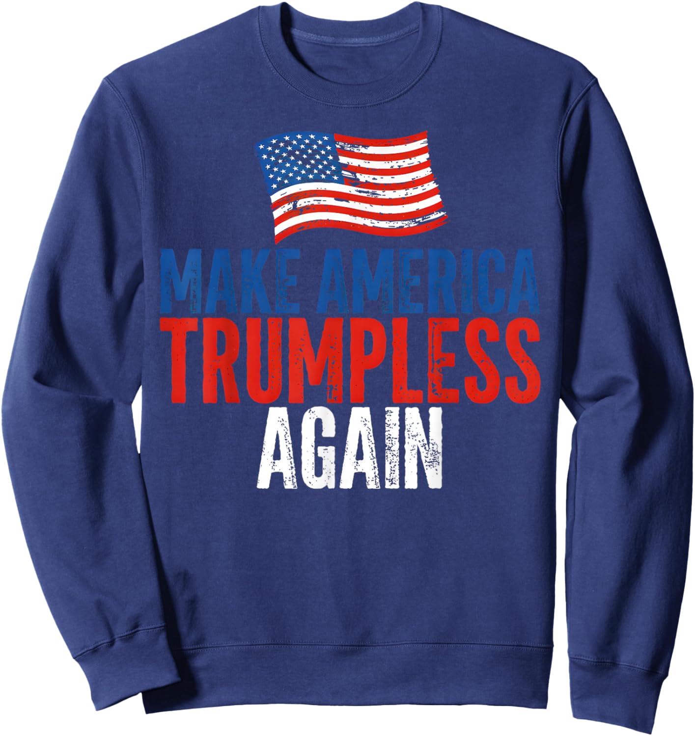 American Flag Sweatshirt - Sweatshirt | Navy