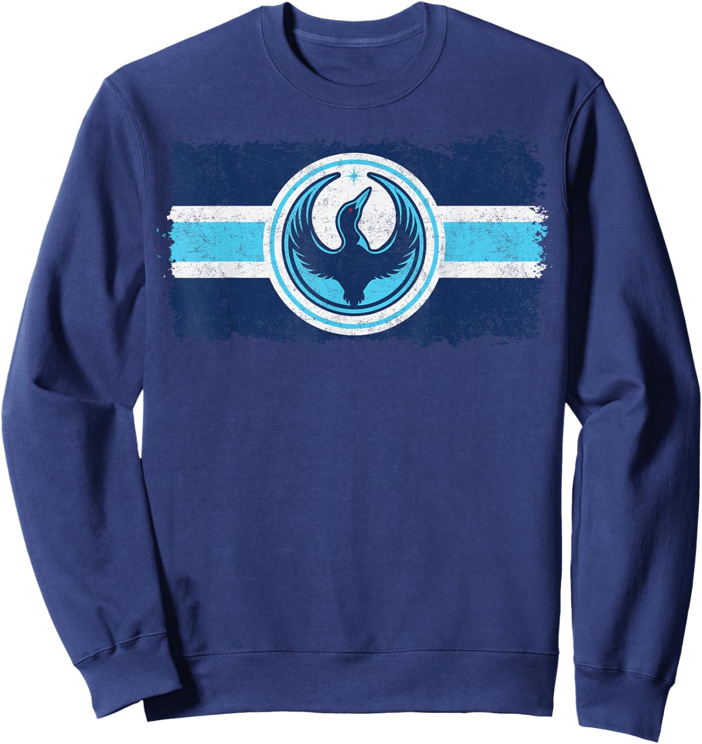 Minnesota Rebel Loon Alliance Flag Symbol MN Flag Sweatshirt - Sweatshirt | Navy