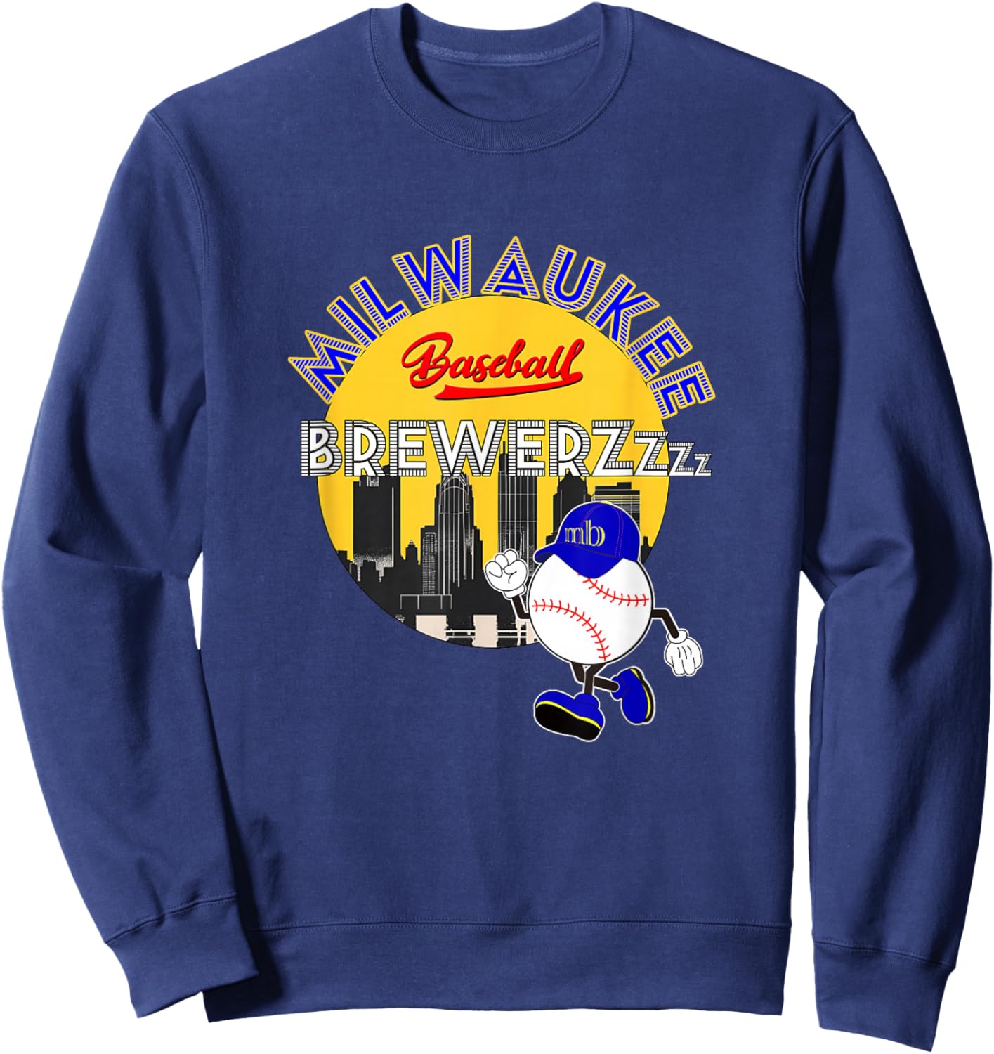 Brew Crew_Sausage Race_003 Sweatshirt - Sweatshirt | Navy