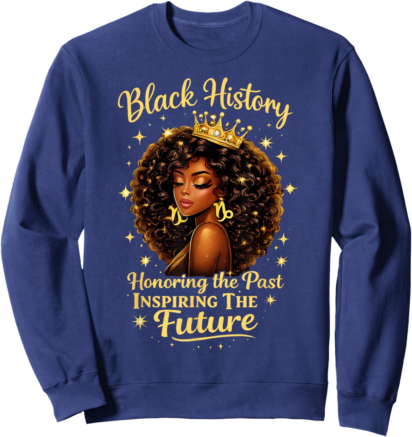Black History Honoring The Past Inspiring The Future Teacher Sweatshirt - Sweatshirt | Navy