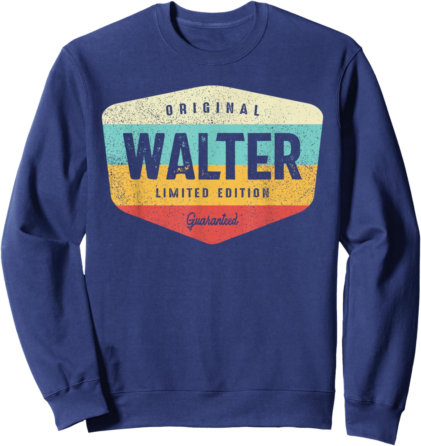 Walter Personalized Name - Walter Sweatshirt - Sweatshirt | Navy