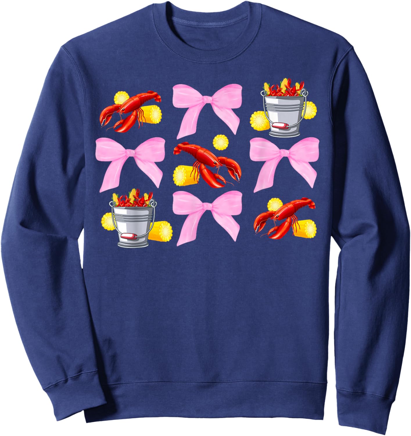 Crawfish Coquette Crawfish Lover Crawfish Boil Sweatshirt - Sweatshirt | Navy