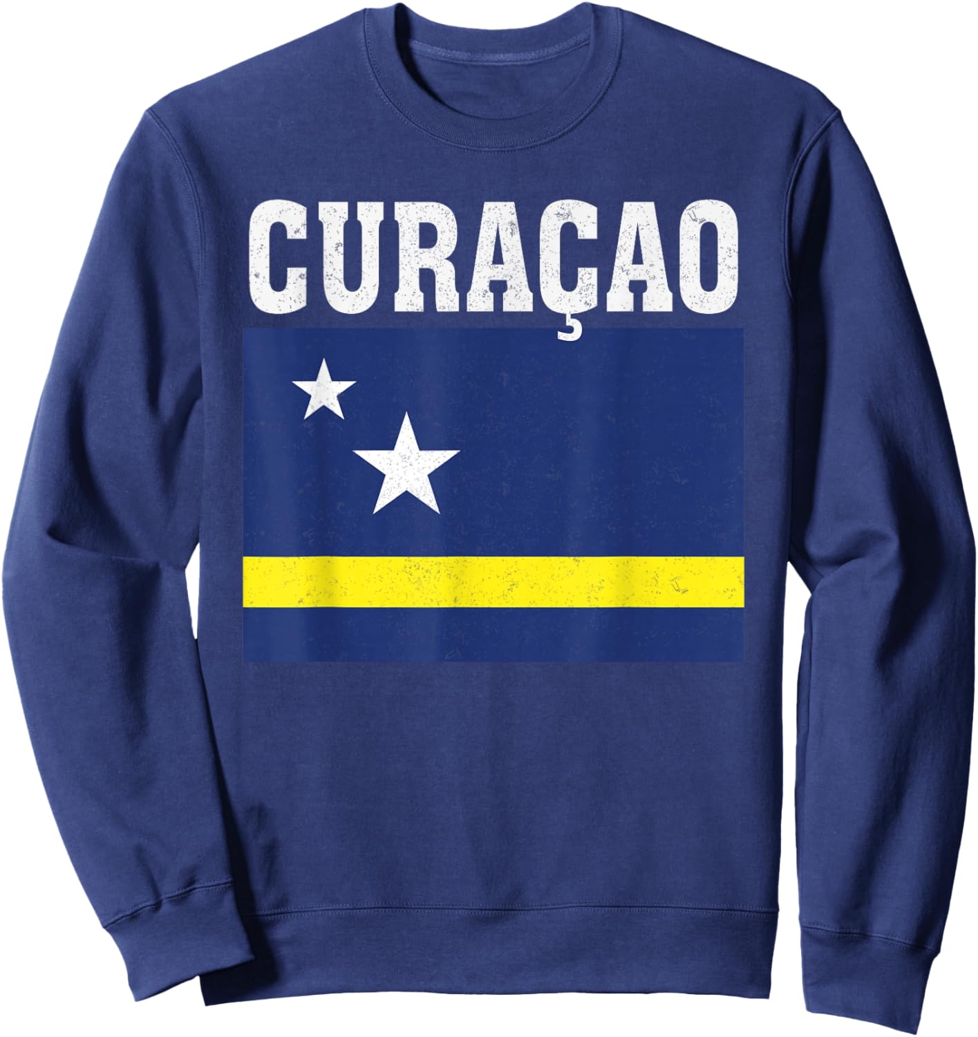 Curacao Flag Patriotic National Roots Souvenir Sweatshirt - Sweatshirt | Navy