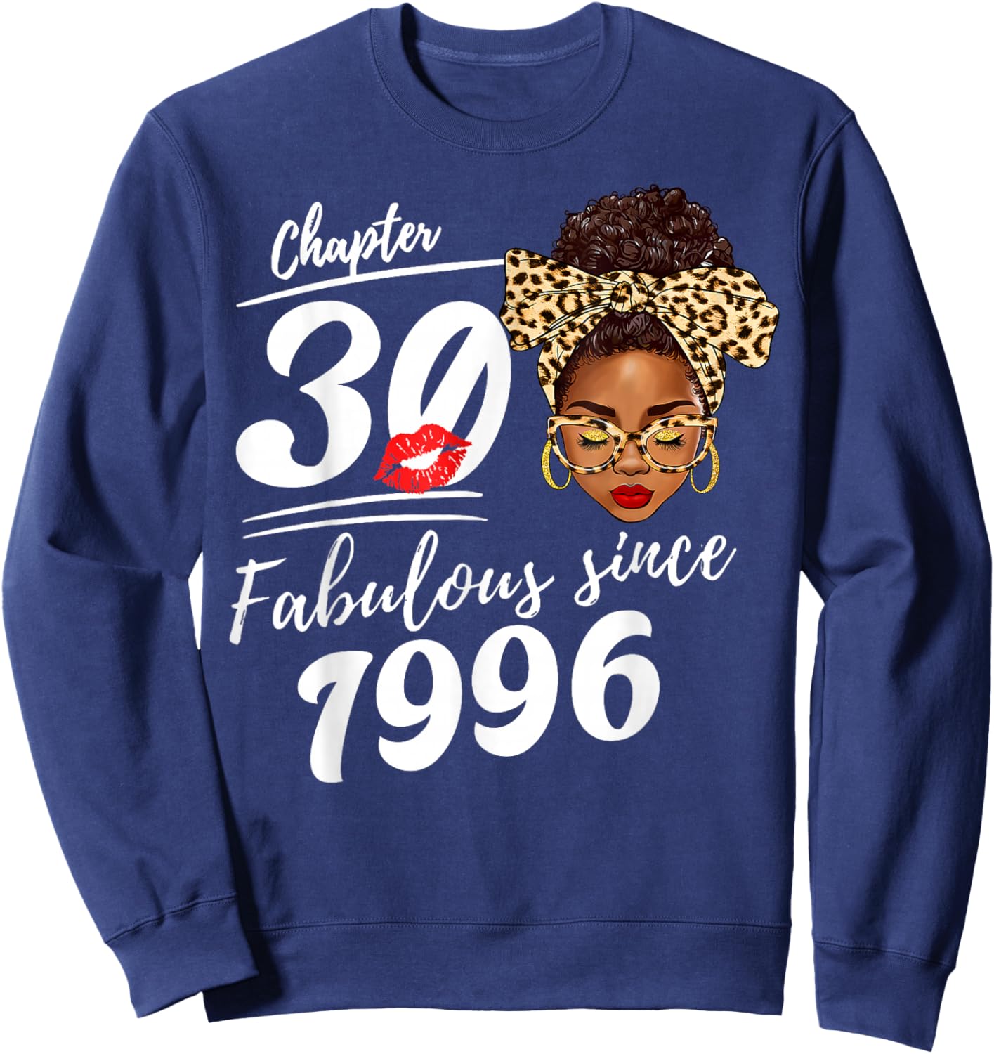 It's My 30th Birthday Black Melanin Queen Girl Sweatshirt - Sweatshirt | Navy