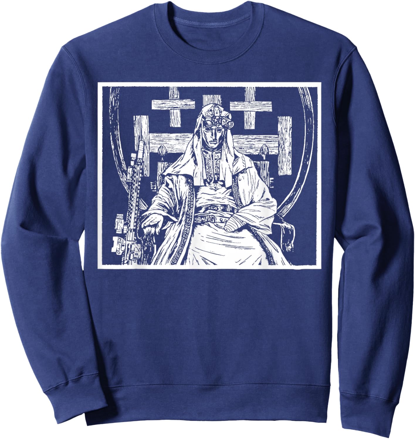 Sliver Mask King Baldwin IV Meme The Leper King Warrior Sweatshirt - Sweatshirt | Navy