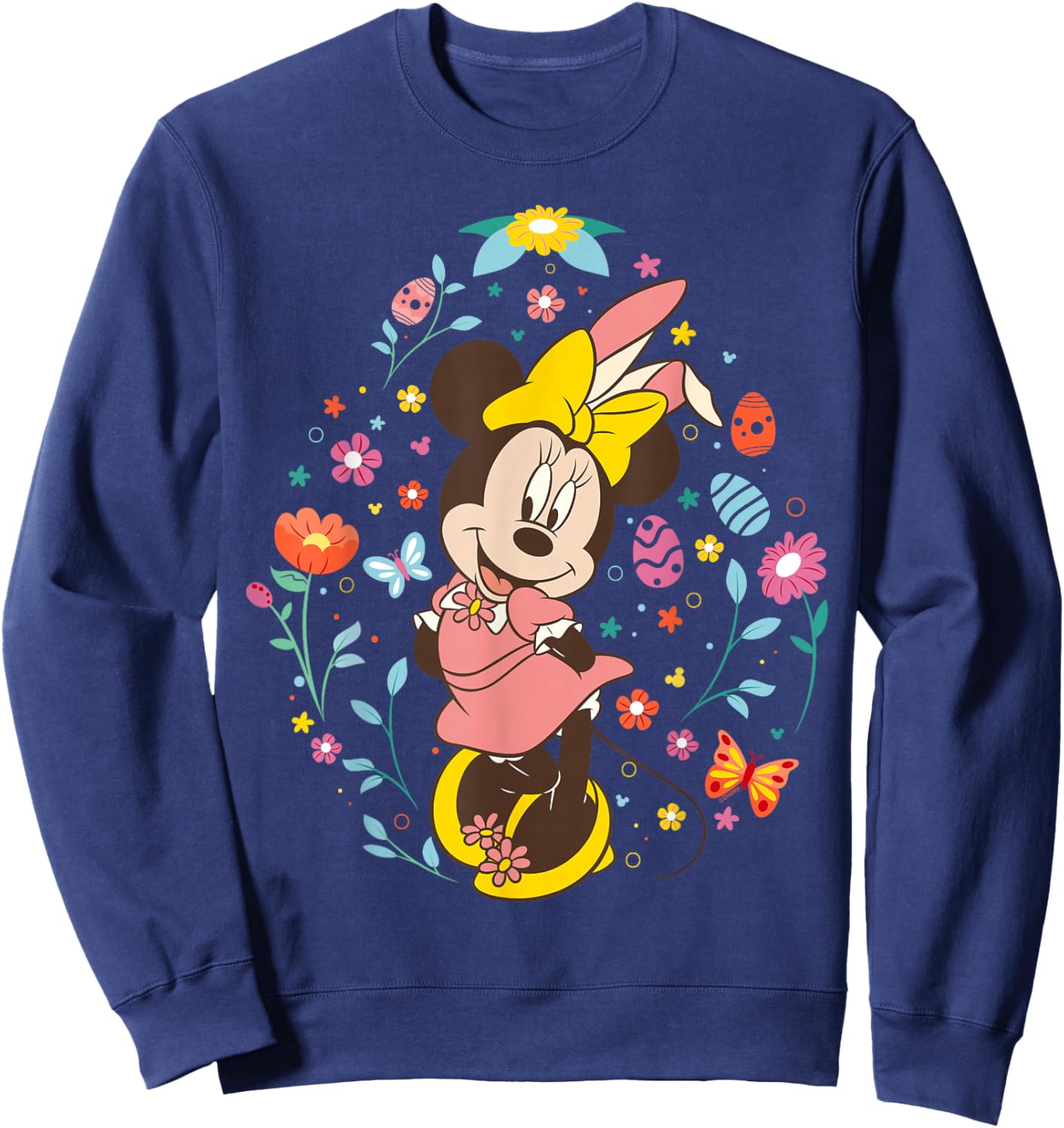 Disney Minnie Mouse with Bunny Ears and Easter Egg Spring Sweatshirt - Sweatshirt | Navy