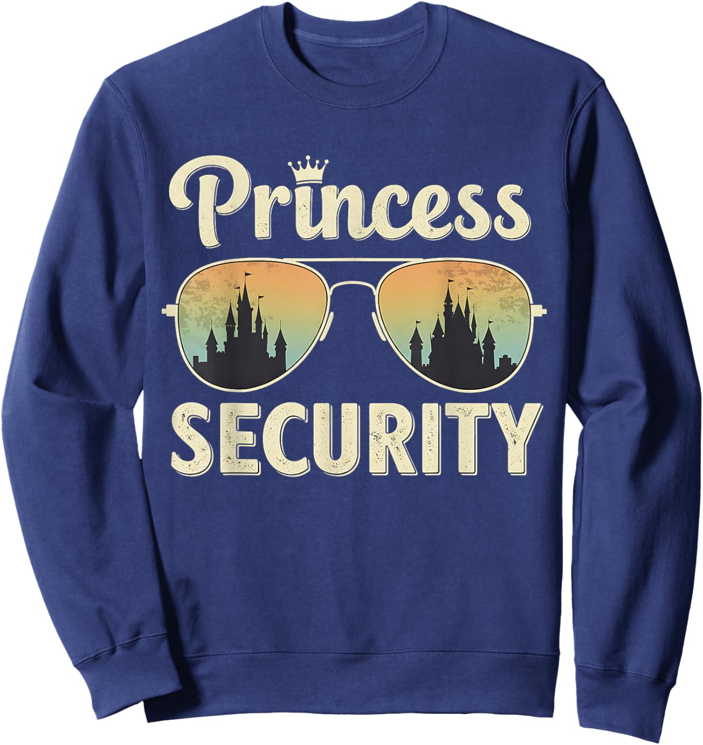 Princess Security Squad Vacation Family Matching Sweatshirt - Sweatshirt | Navy