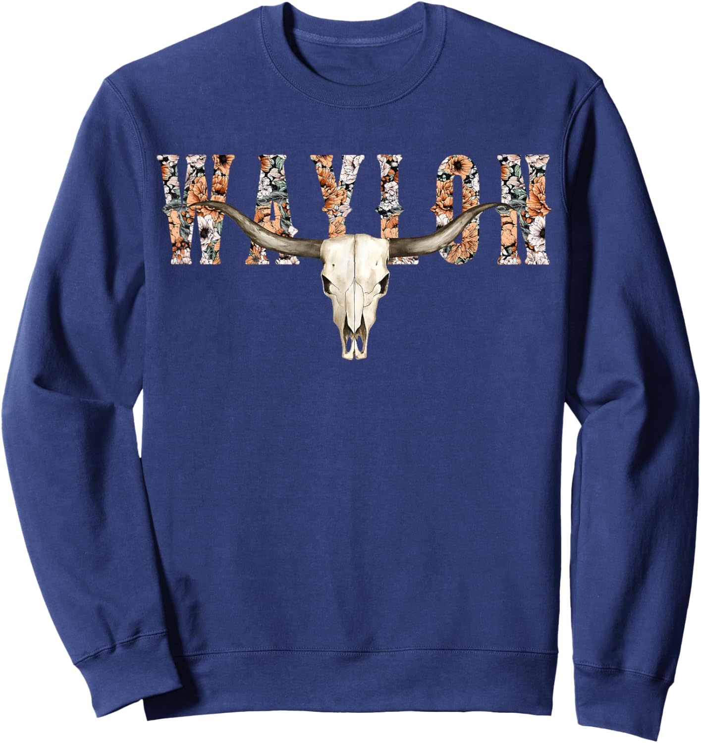 Vintage Retro Waylon Pride Name Gift Women Kid Sweatshirt - Sweatshirt | Navy