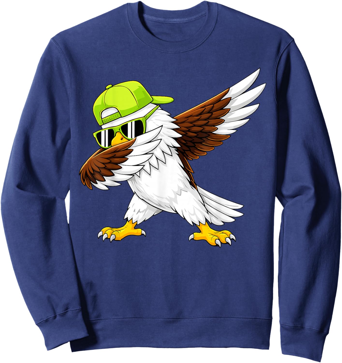 Sea Hawk Dabbing Women Youth Toddler Kids Boys Girls Sweatshirt - Sweatshirt | Navy