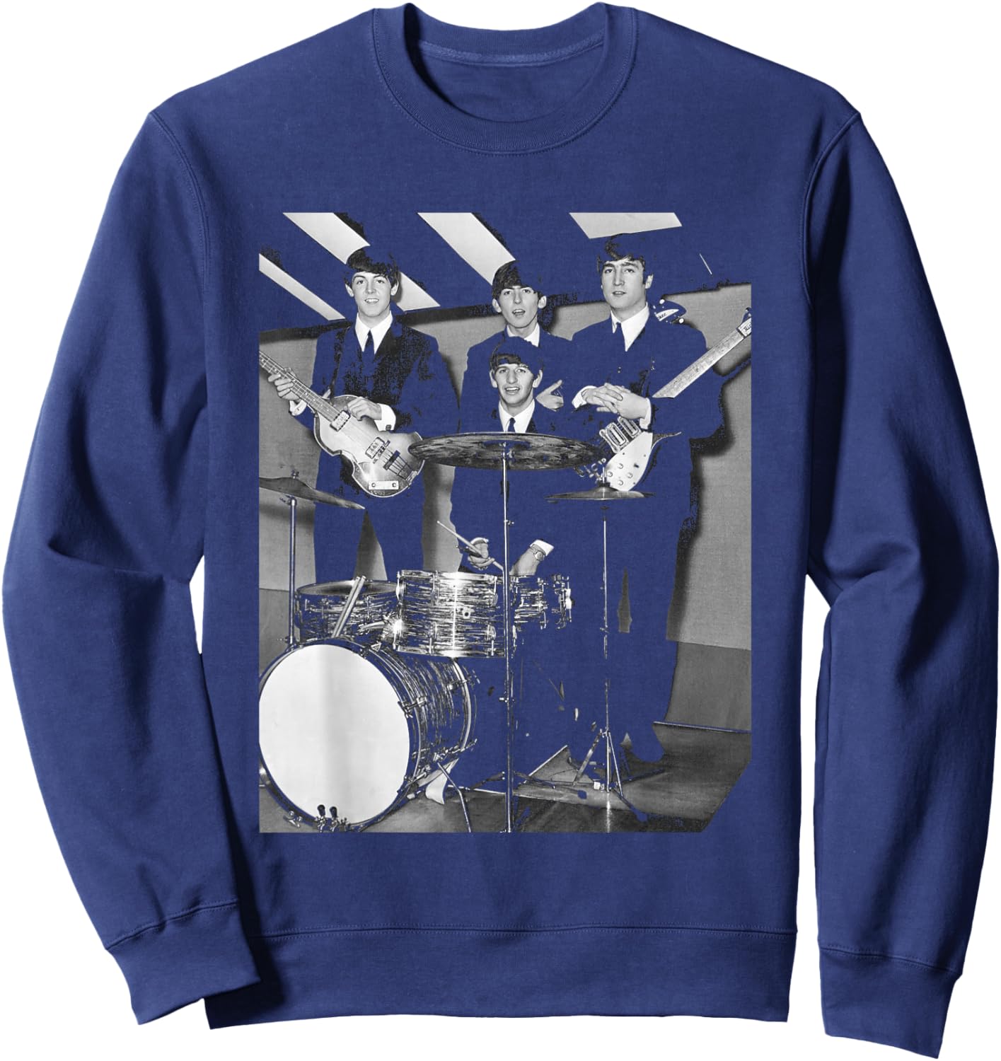 Paul George John & Ringo The Beatles Thank Your Luck Stars Sweatshirt - Sweatshirt | Navy