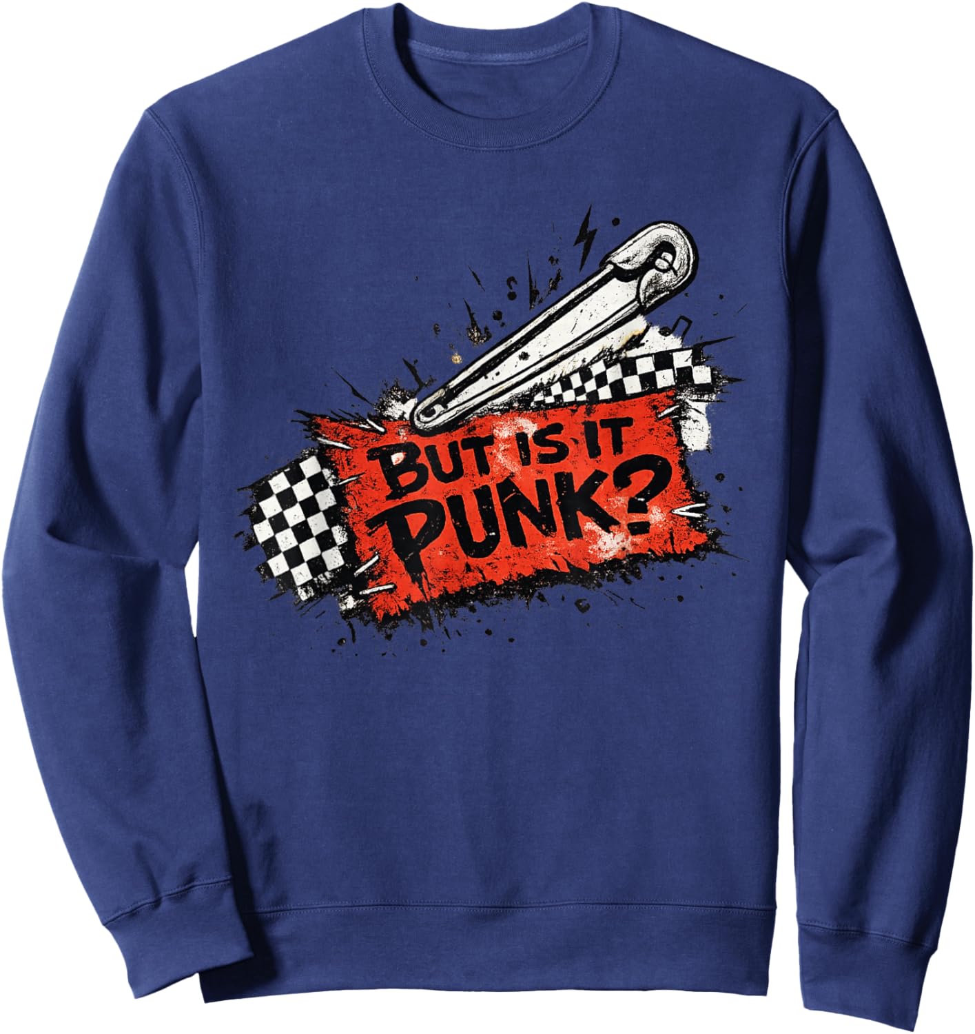 Art Punk Humor Sweatshirt - Sweatshirt | Navy
