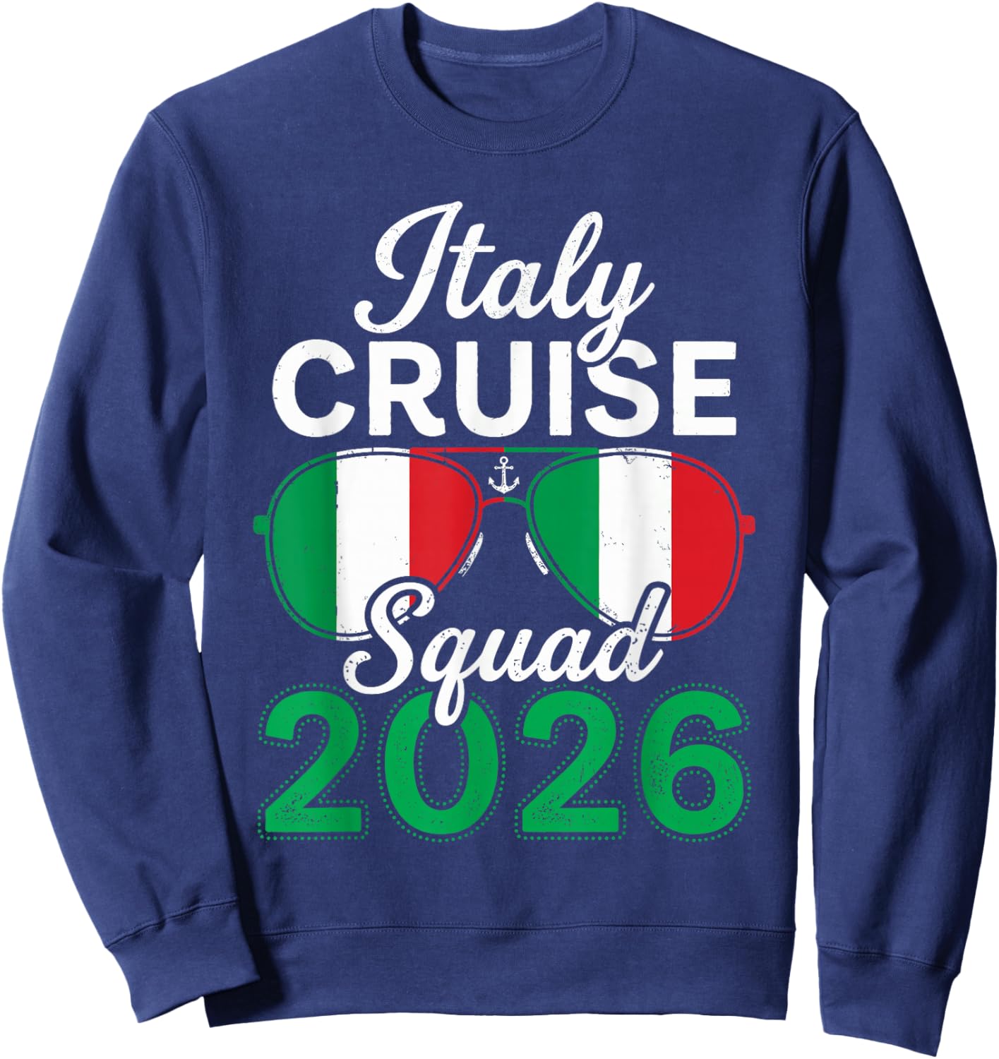 Italy Cruise Squad 2026 Sweatshirt - Sweatshirt | Navy