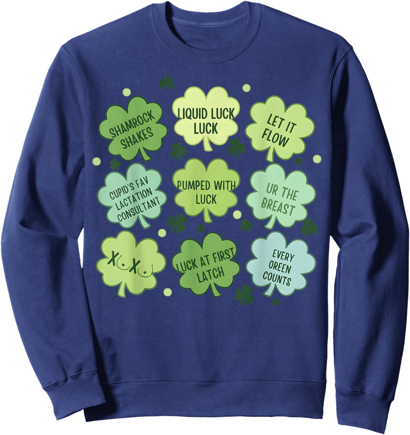 Lactation St Patrick Day Breastfeeding Consultant St Patrick Sweatshirt - Sweatshirt | Navy