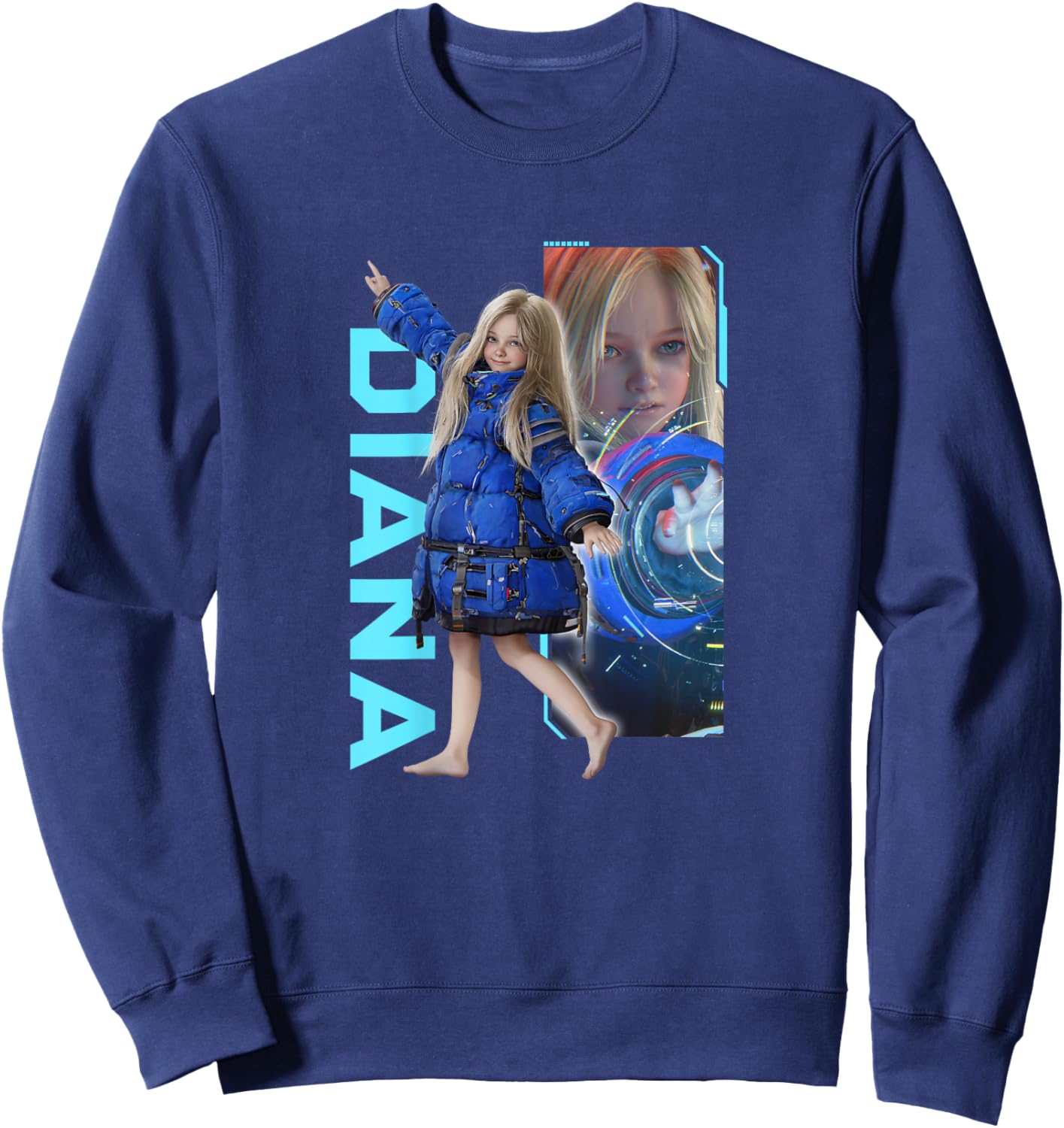 PRAGMATA Diana -BP Sweatshirt - Sweatshirt | Navy