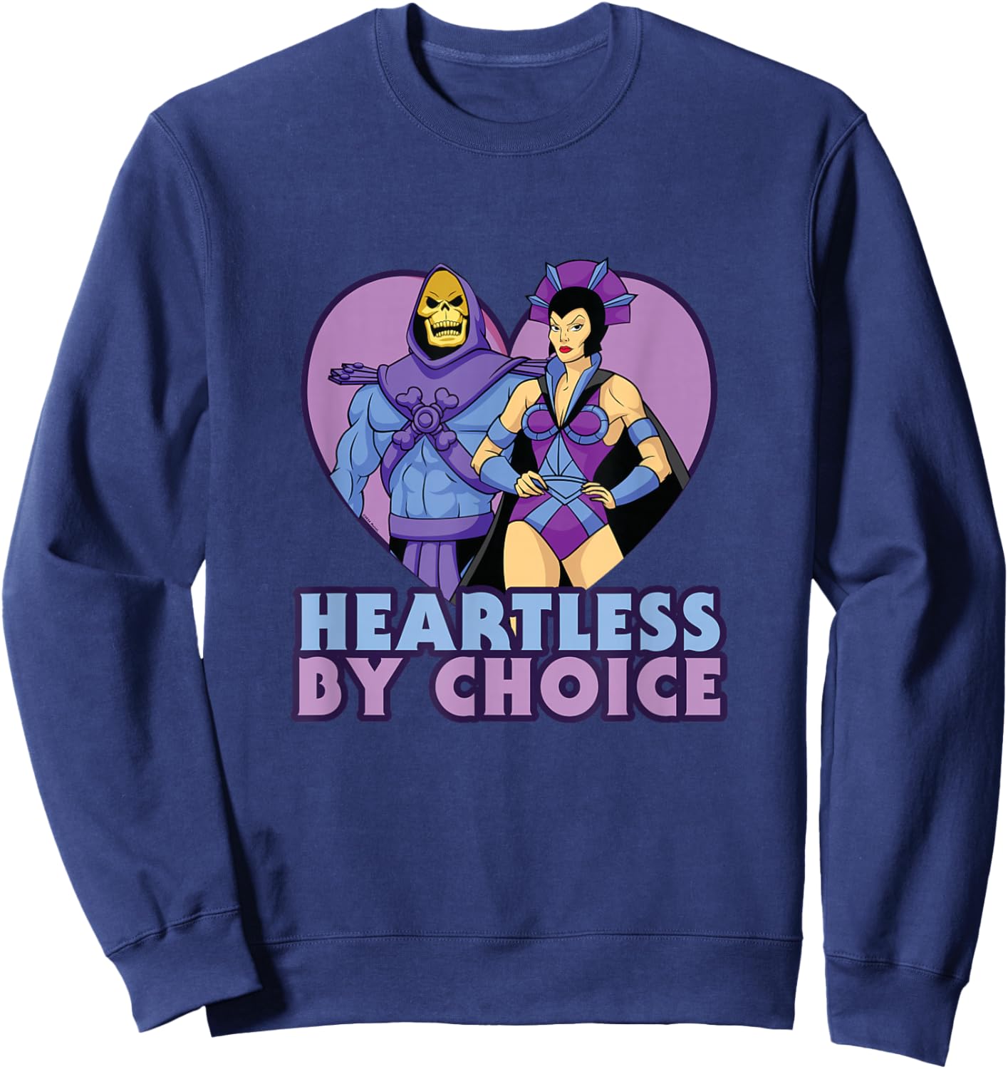 Masters of The Universe Valentine's Day Heartless by Choice Sweatshirt - Sweatshirt | Navy