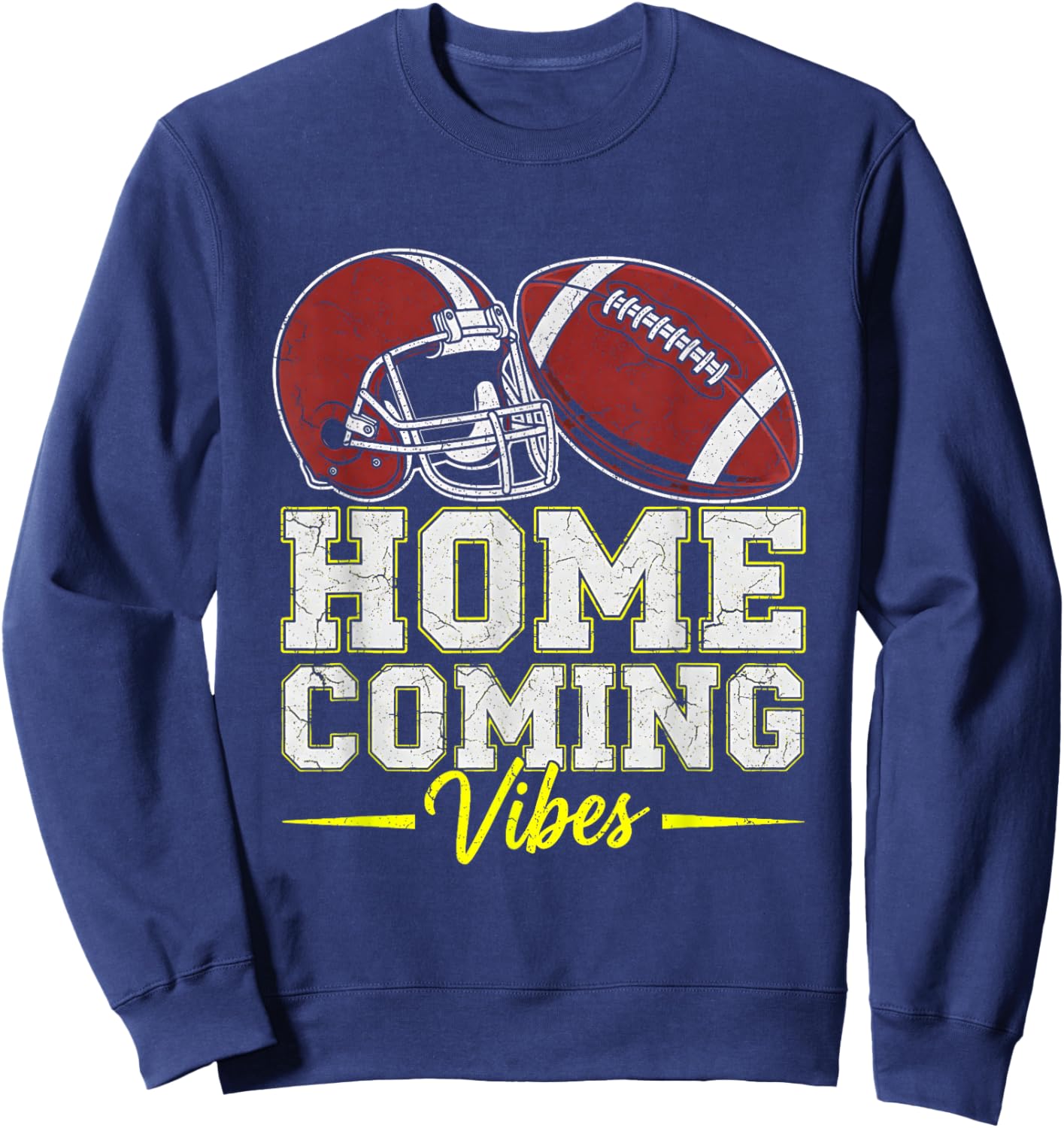 Homecoming Vibes for Teens Football Game Outfits Day School Sweatshirt - Sweatshirt | Navy