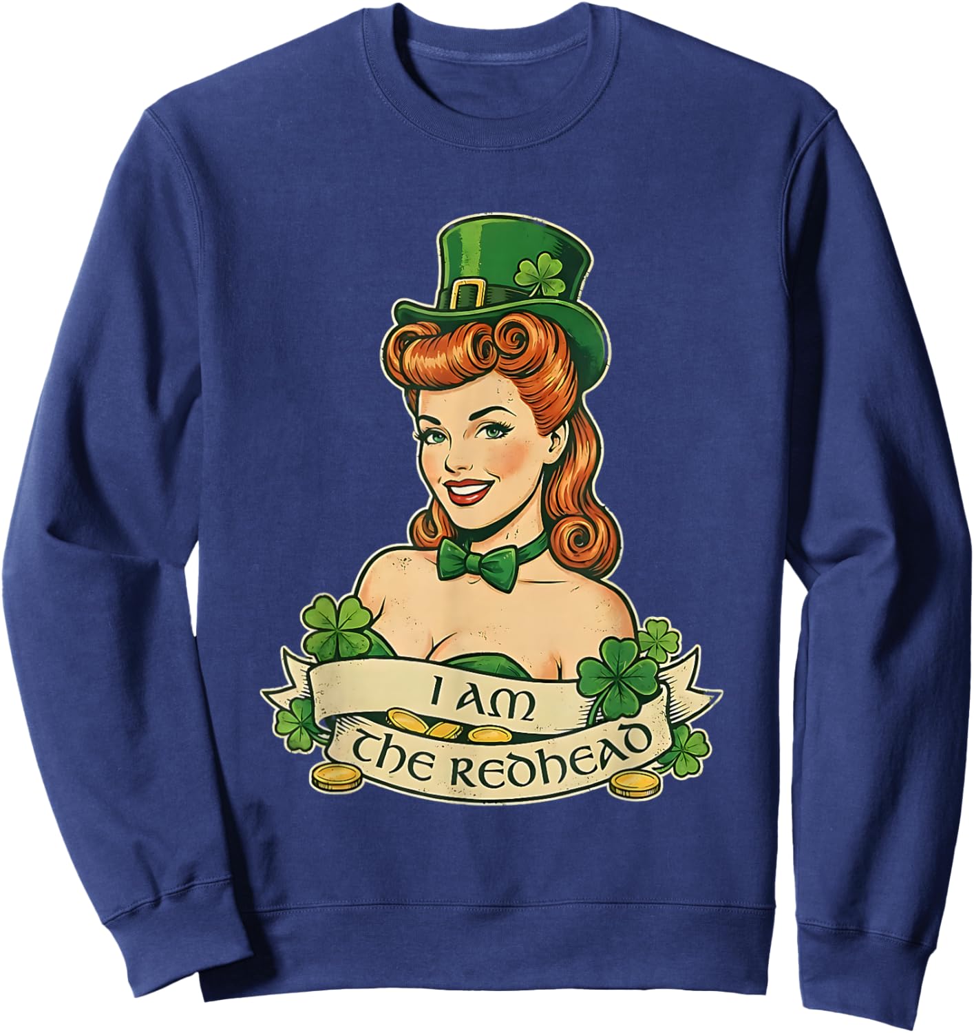 I Am The Redhead Dibs On The Red Head Sweatshirt - Sweatshirt | Navy