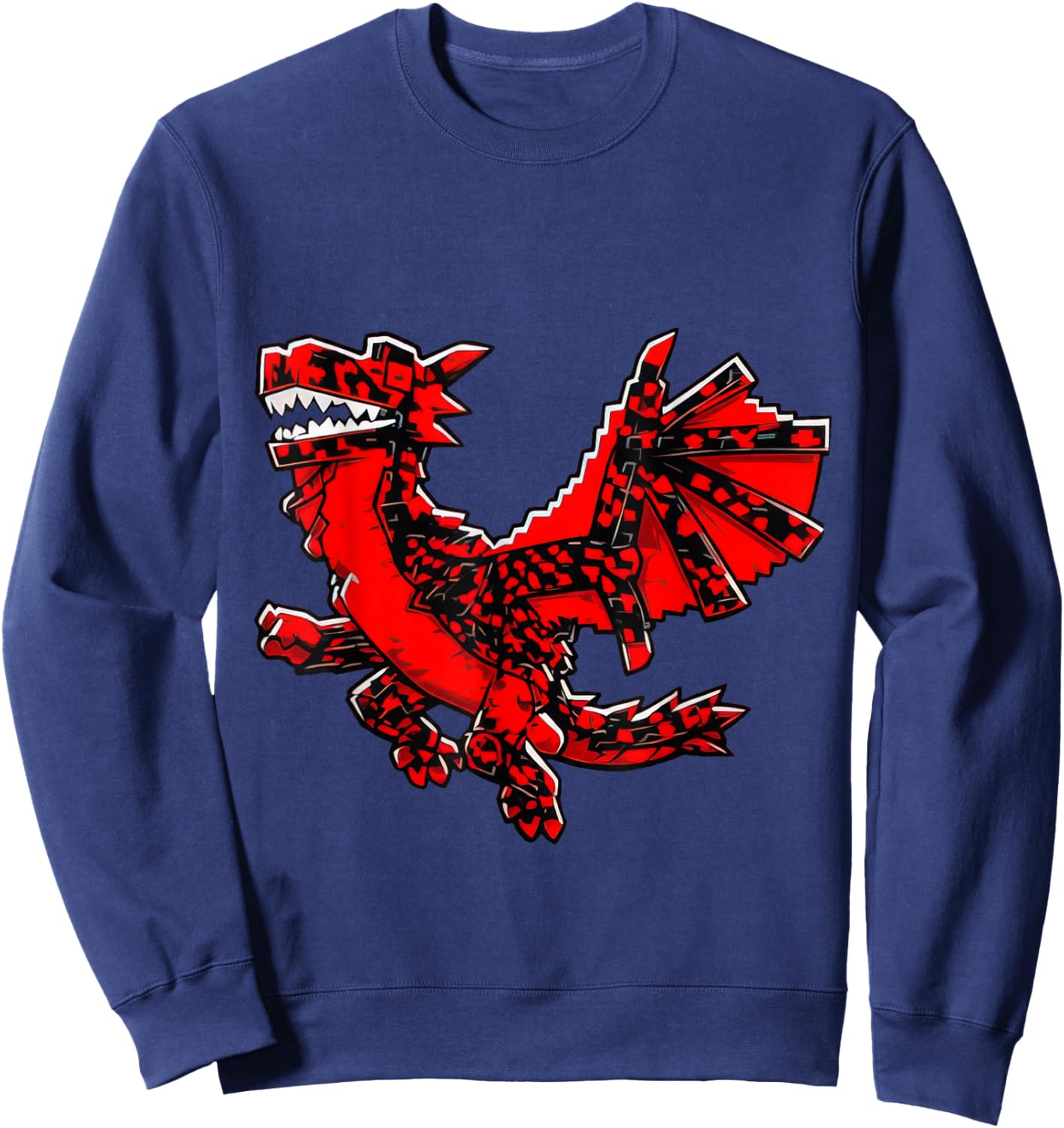 Cursed Dragon Brainrot Gaming for Boys Kids Teens Sweatshirt - Sweatshirt | Navy