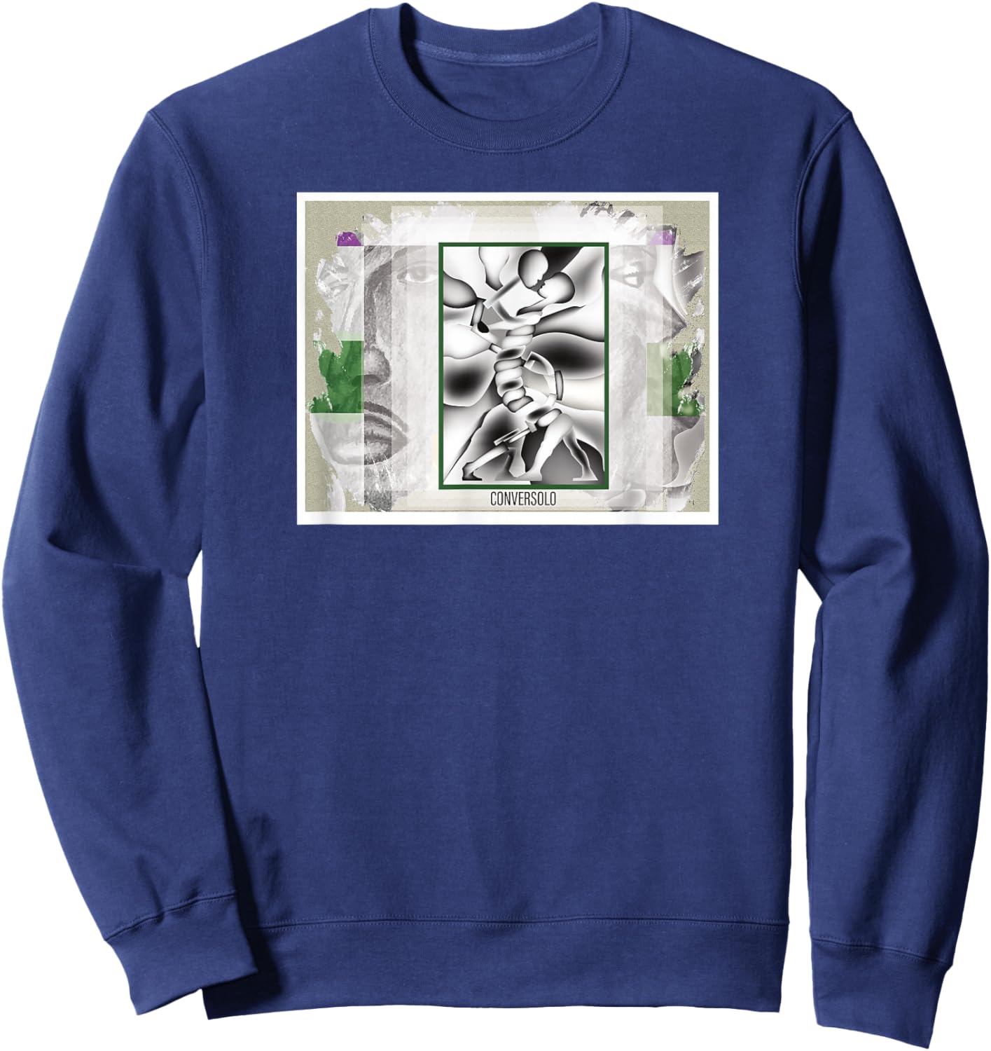 CONVERSOLO - Original Artwork Apparel, Color Wheel Edition Sweatshirt - Sweatshirt | Navy