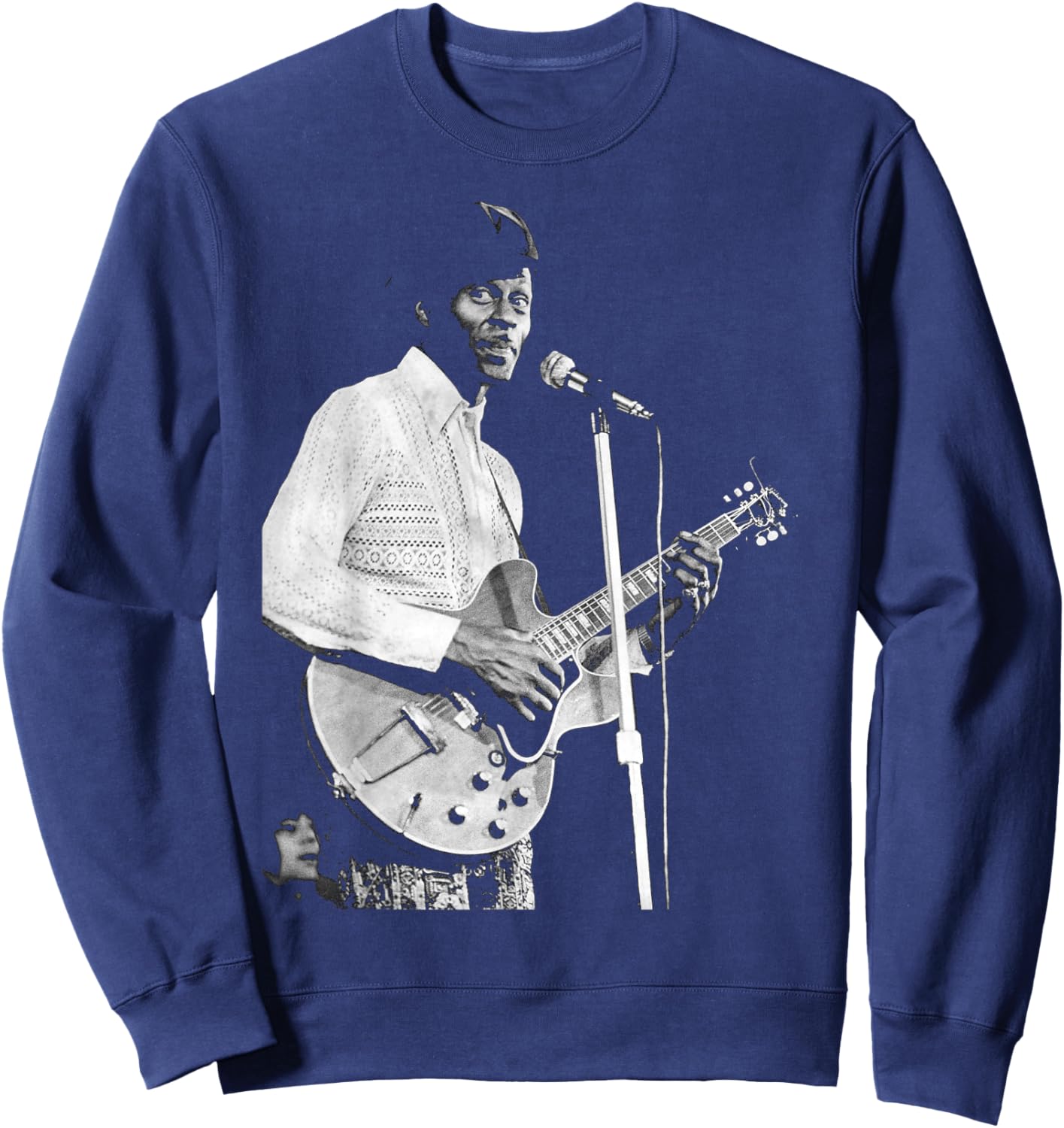 Chuck Berry Rock N Roll Guitar Legend 1973 Sweatshirt - Sweatshirt | Navy
