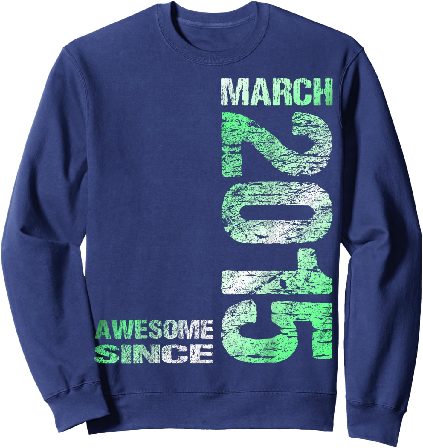 Awesome Since March 2015 Vintage 11. Birthday Sweatshirt - Sweatshirt | Navy