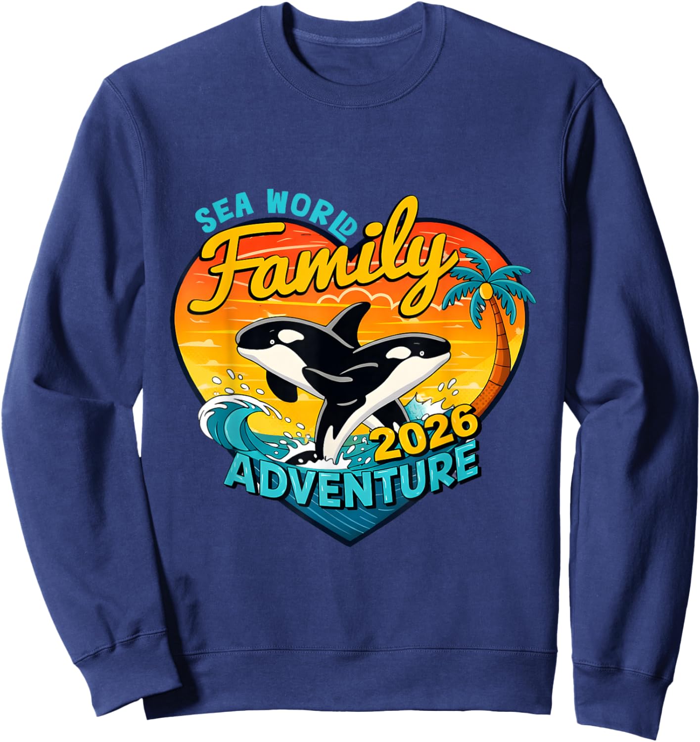 Sunset Ocean Sweatshirt - Sweatshirt | Navy