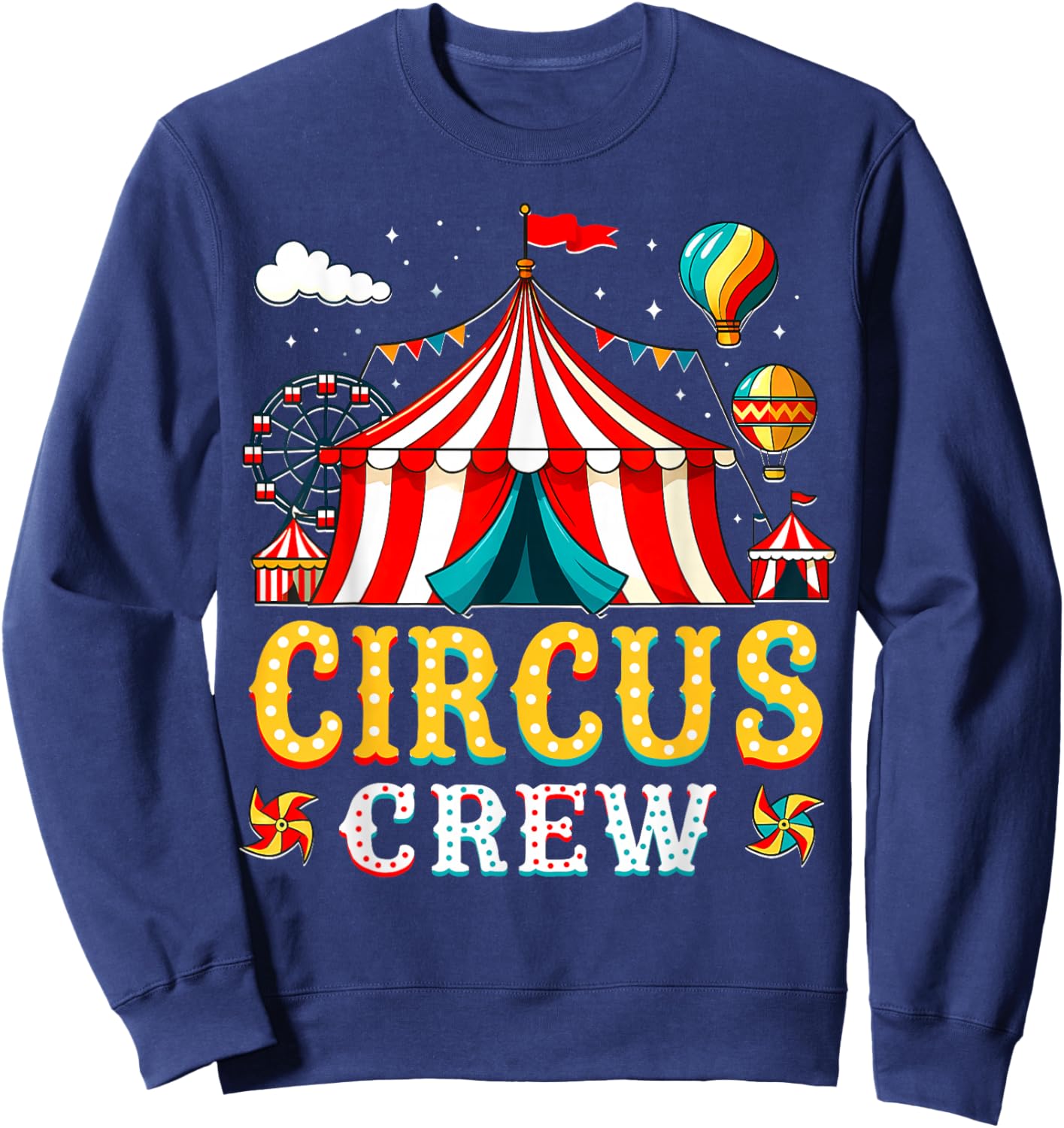 Circus Staff Event Costume Carnival Staff Crew Tent Party Sweatshirt - Sweatshirt | Navy