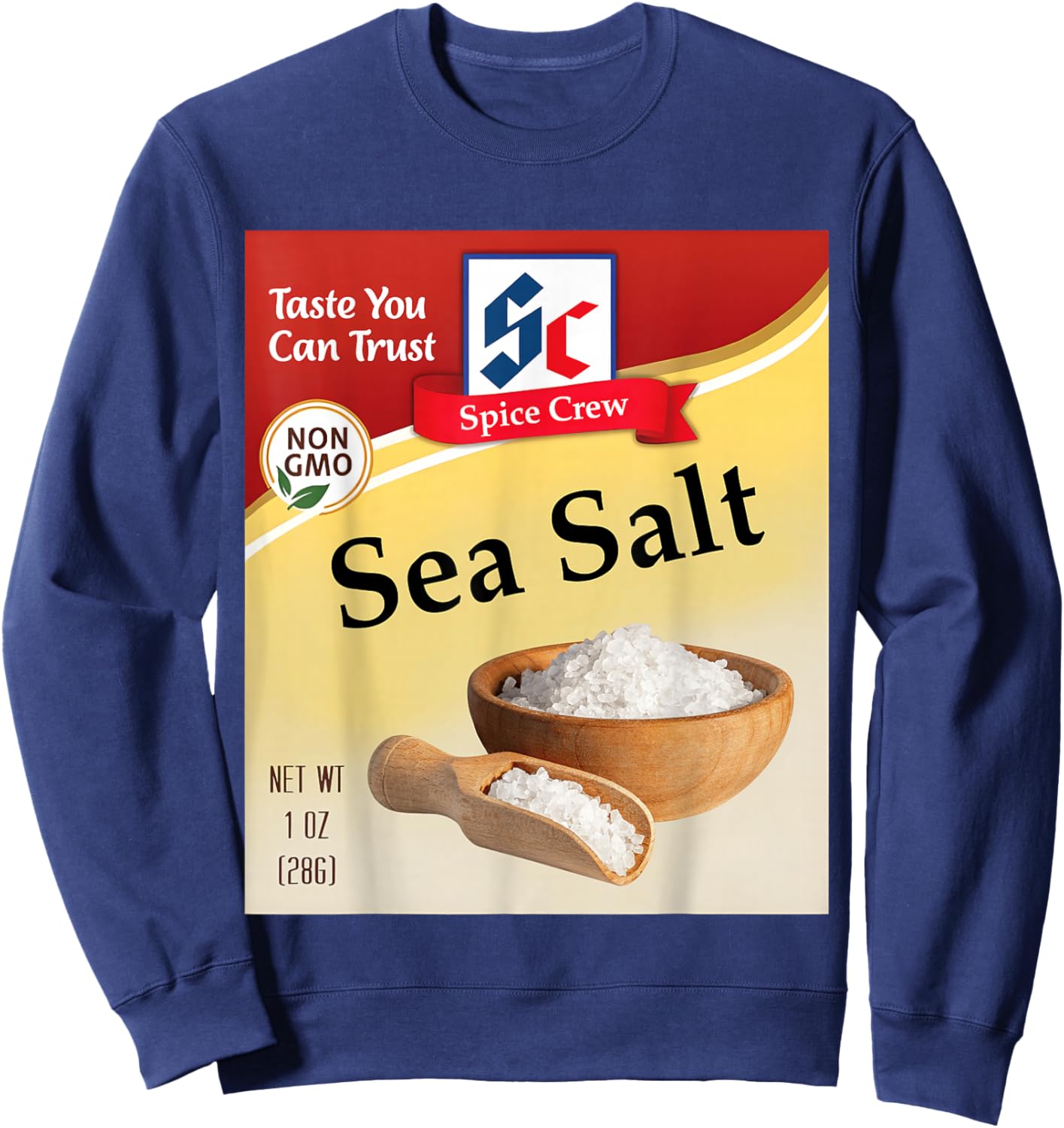 Sea Salt Condiment Costume Holiday Spice Costumes Group Sweatshirt - Sweatshirt | Navy