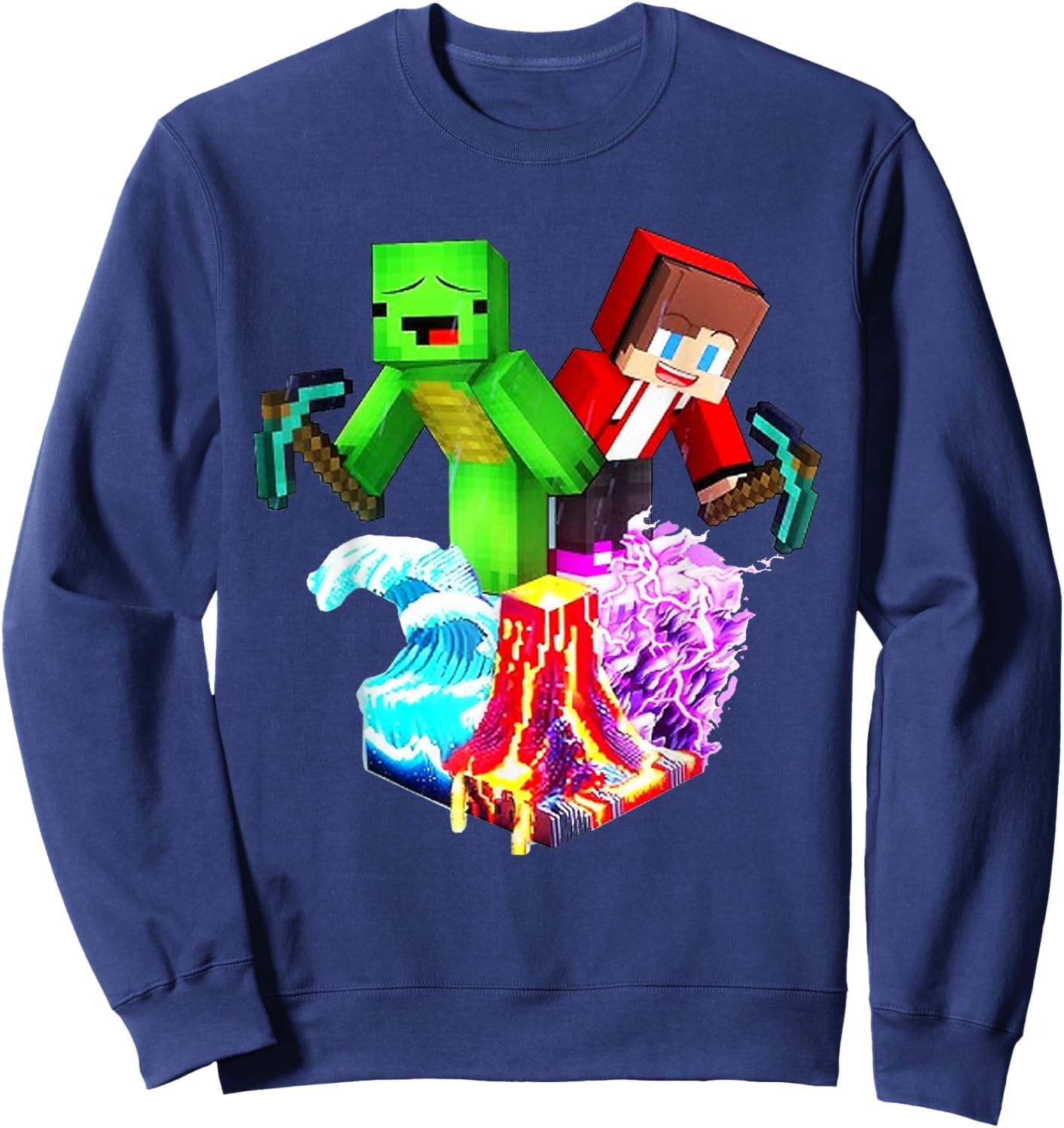 JJ and Mikey Happy Birthday Sweatshirt - Sweatshirt | Navy