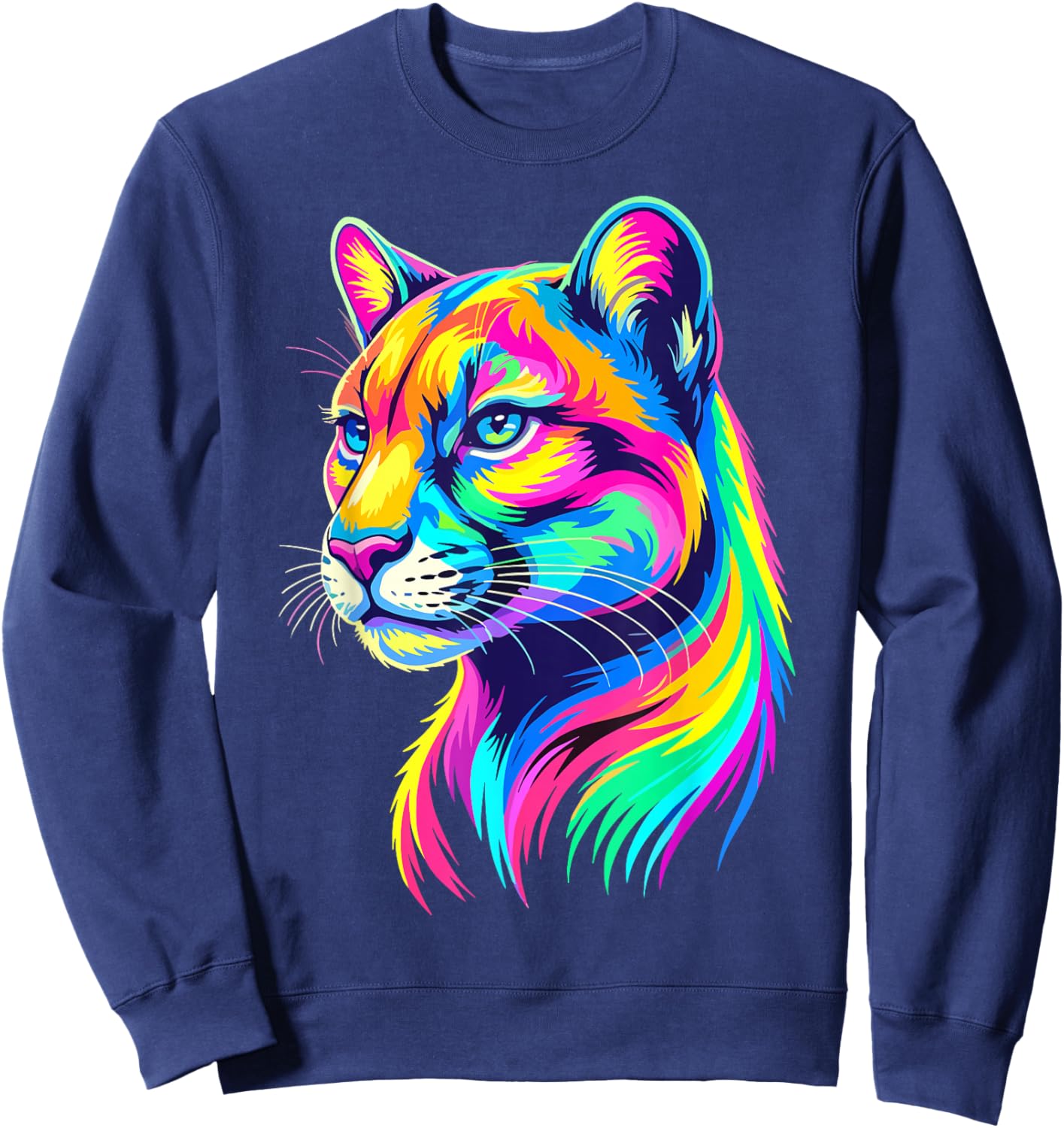 Colorful Art Puma Sweatshirt - Sweatshirt | Navy