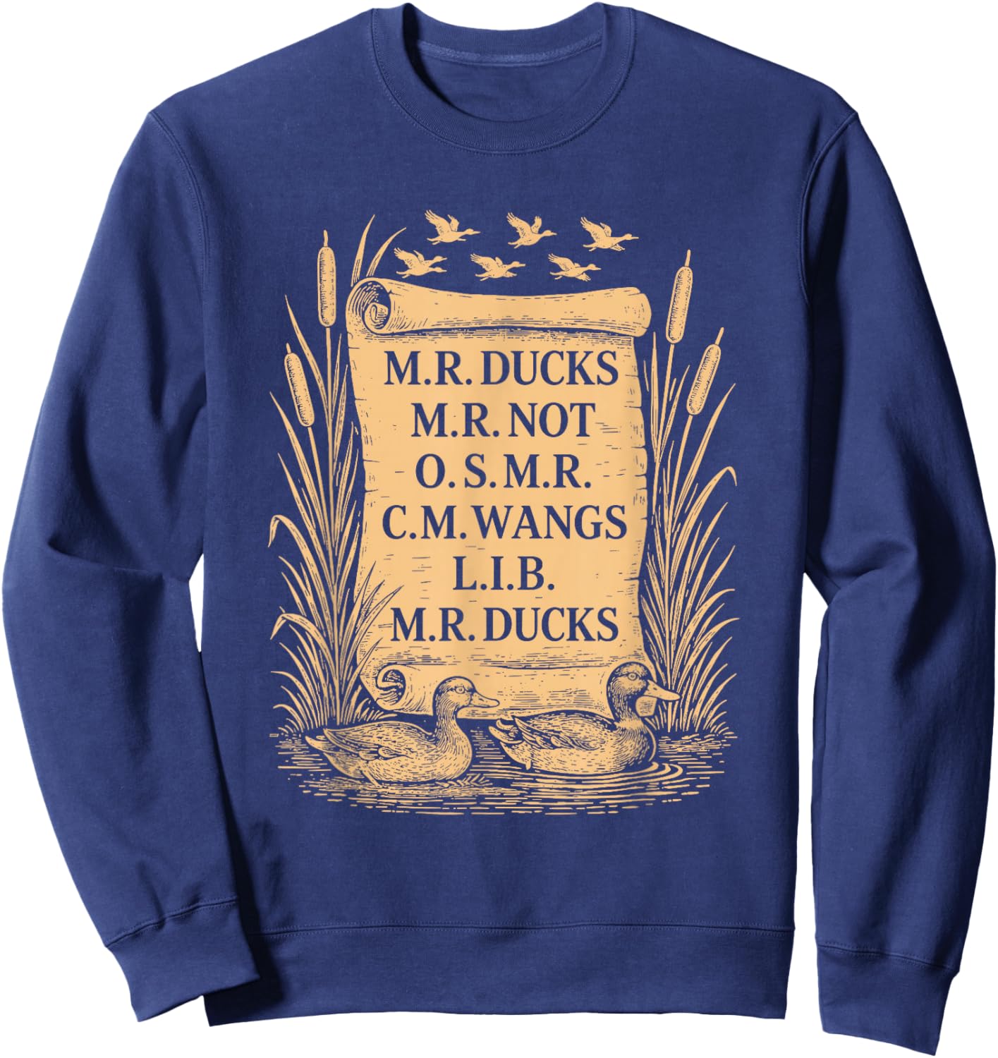 M R Ducks M R Not O S M R CM Wangs Lib M R Ducks Sweatshirt - Sweatshirt | Navy