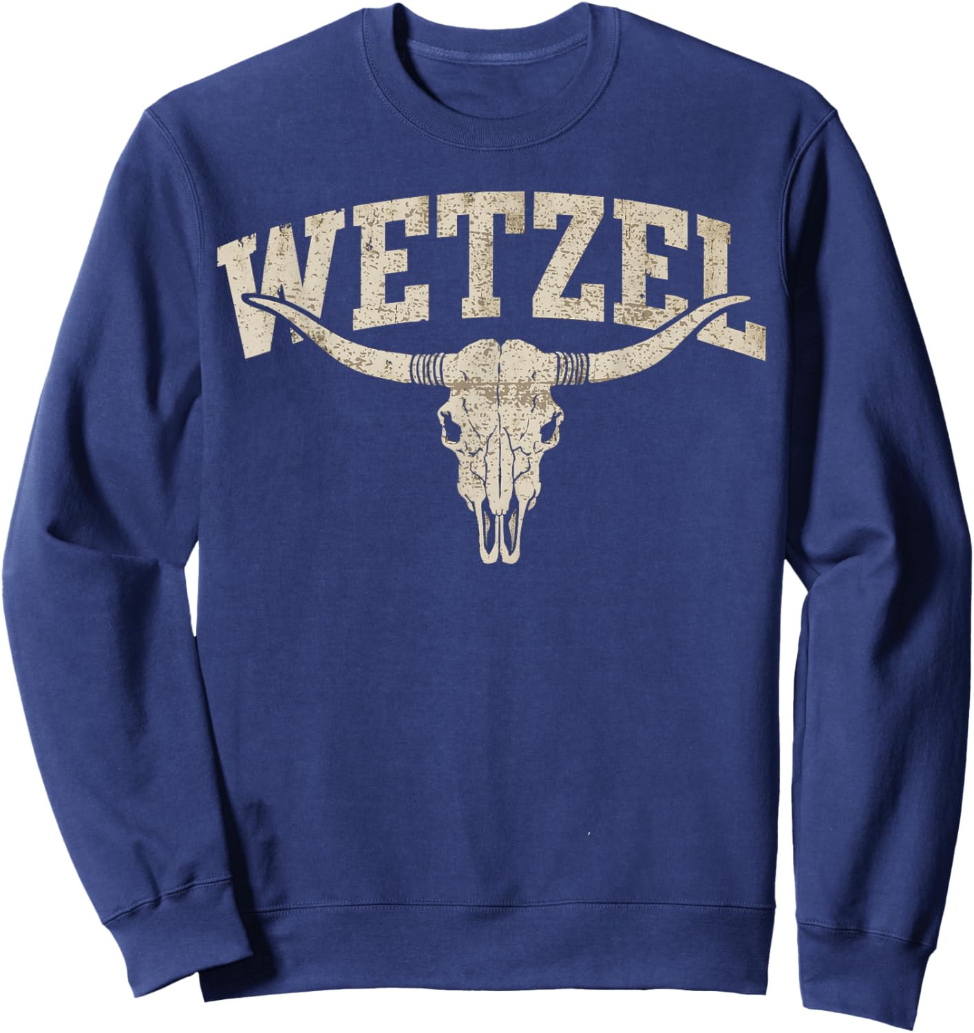 Vintage Retro Wetzel Name Pride Gift Women Kid Sweatshirt - Sweatshirt | Navy