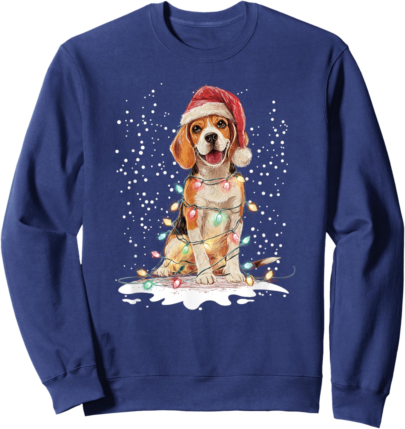 Dog Xmas Men Women Favorite Beagle Christmas Sweatshirt - Sweatshirt | Navy
