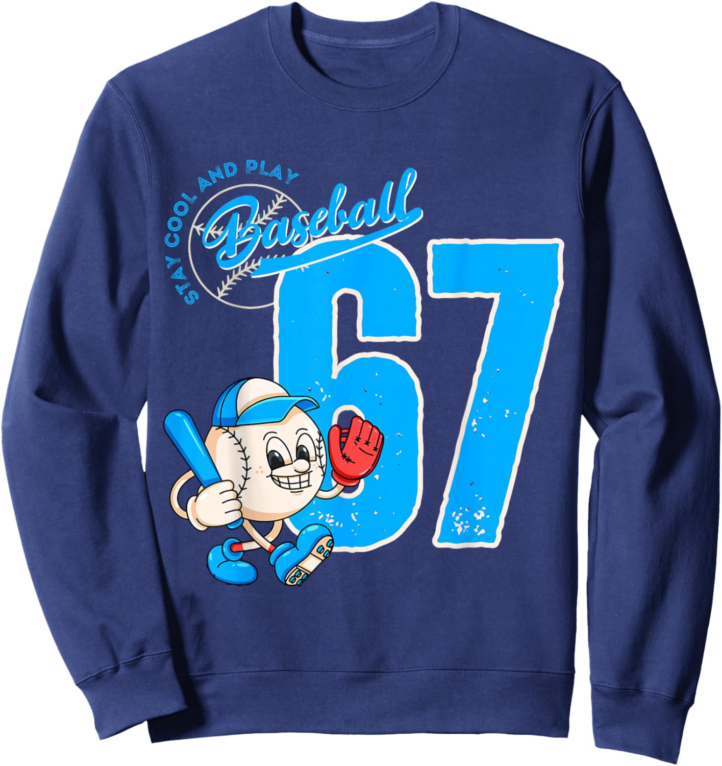 67 Baseball Lifestyle 101 Baseball Sweatshirt - Sweatshirt | Navy