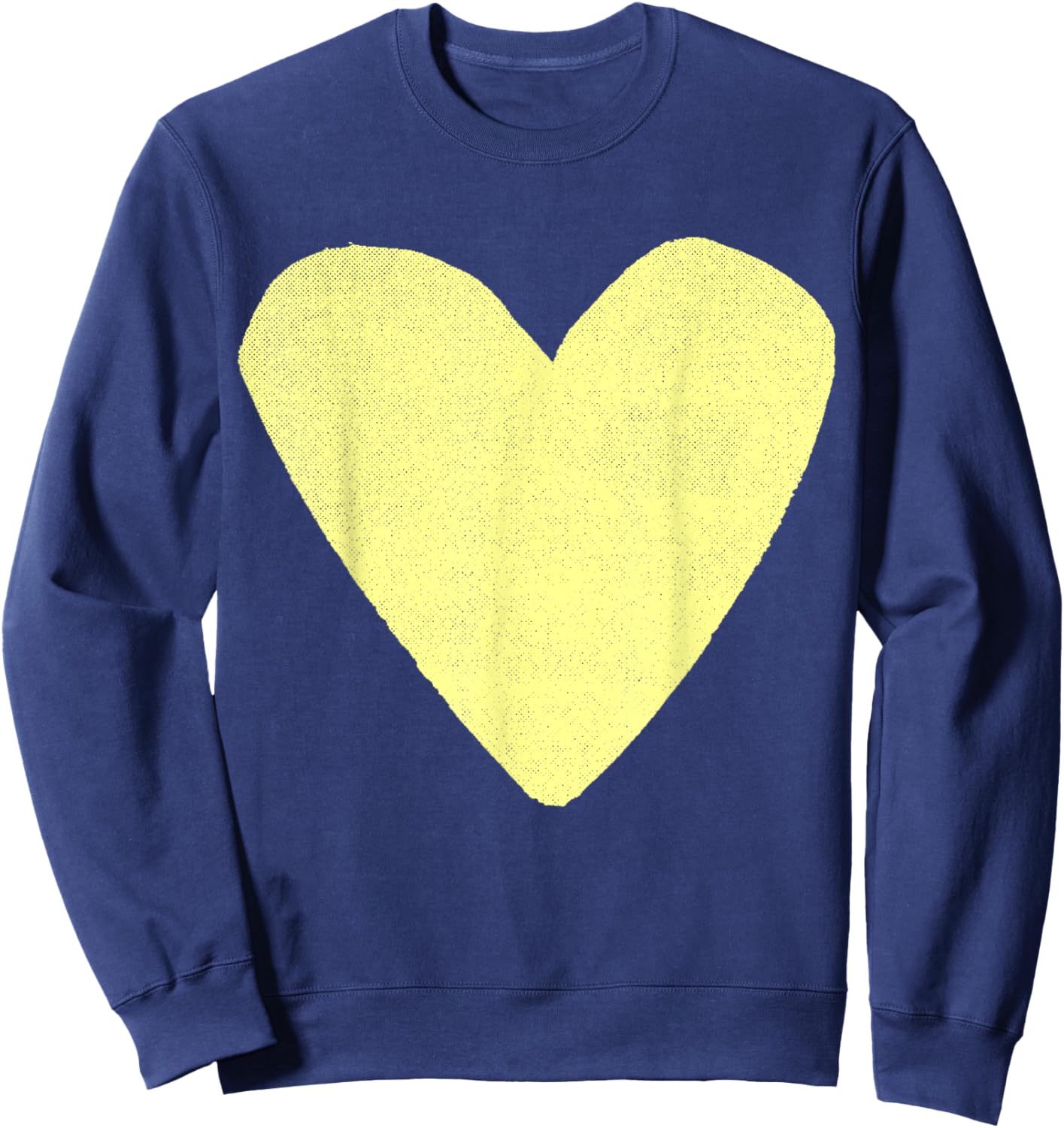 Boho Tops Valentines Day Cute Girls Pastel Yellow Sweatshirt - Sweatshirt | Navy