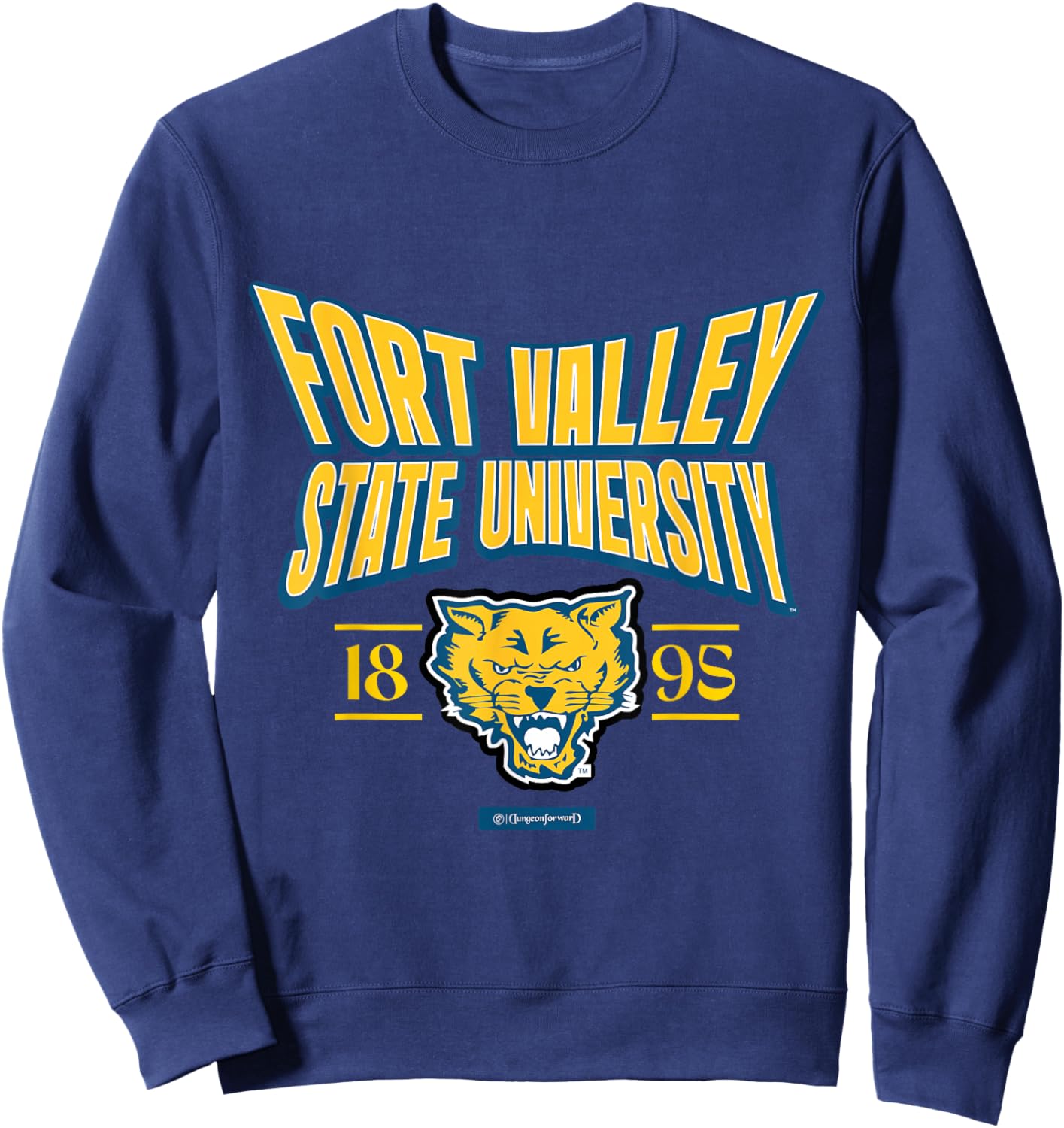Fort Valley State University Stretch Emblem HBCU Sweatshirt - Sweatshirt | Navy
