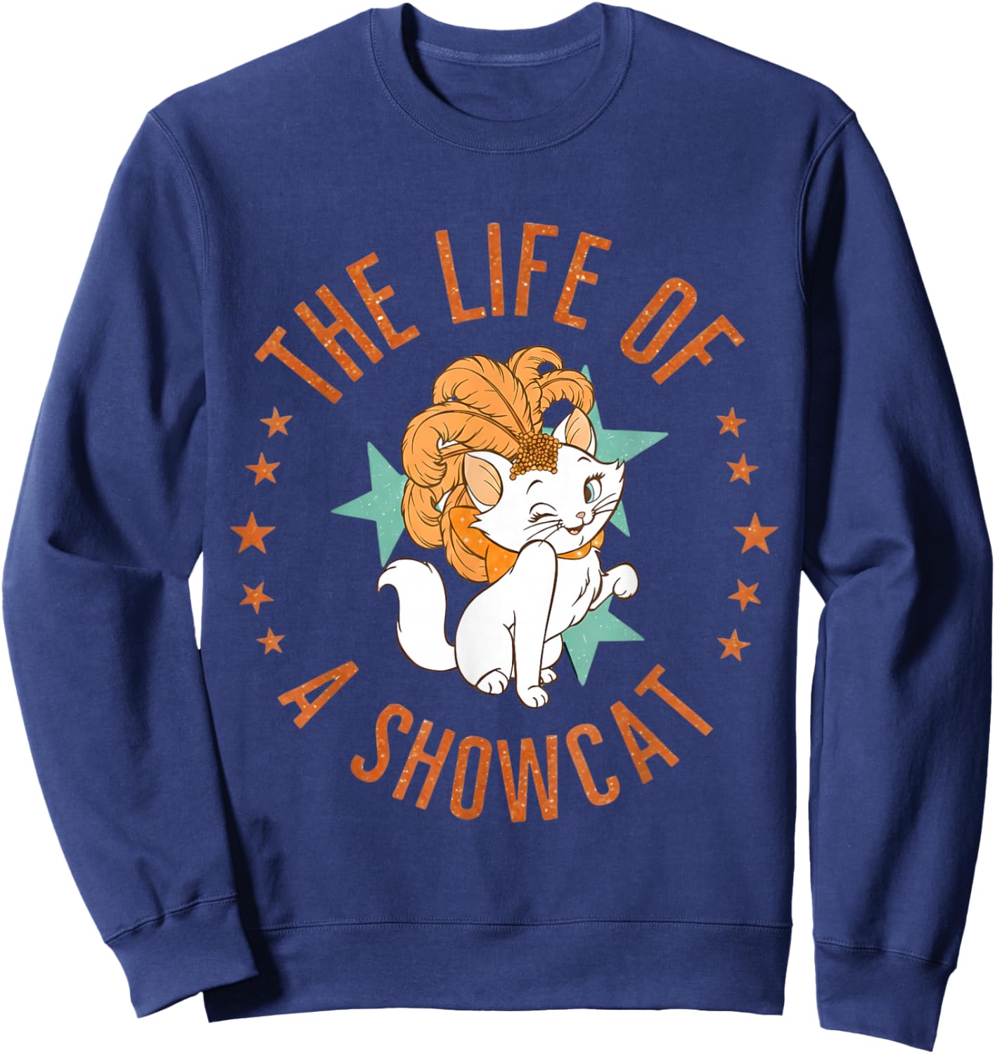 Funny Cat Era Life of Showcat Cat Lovers Men Women Kids Sweatshirt - Sweatshirt | Navy