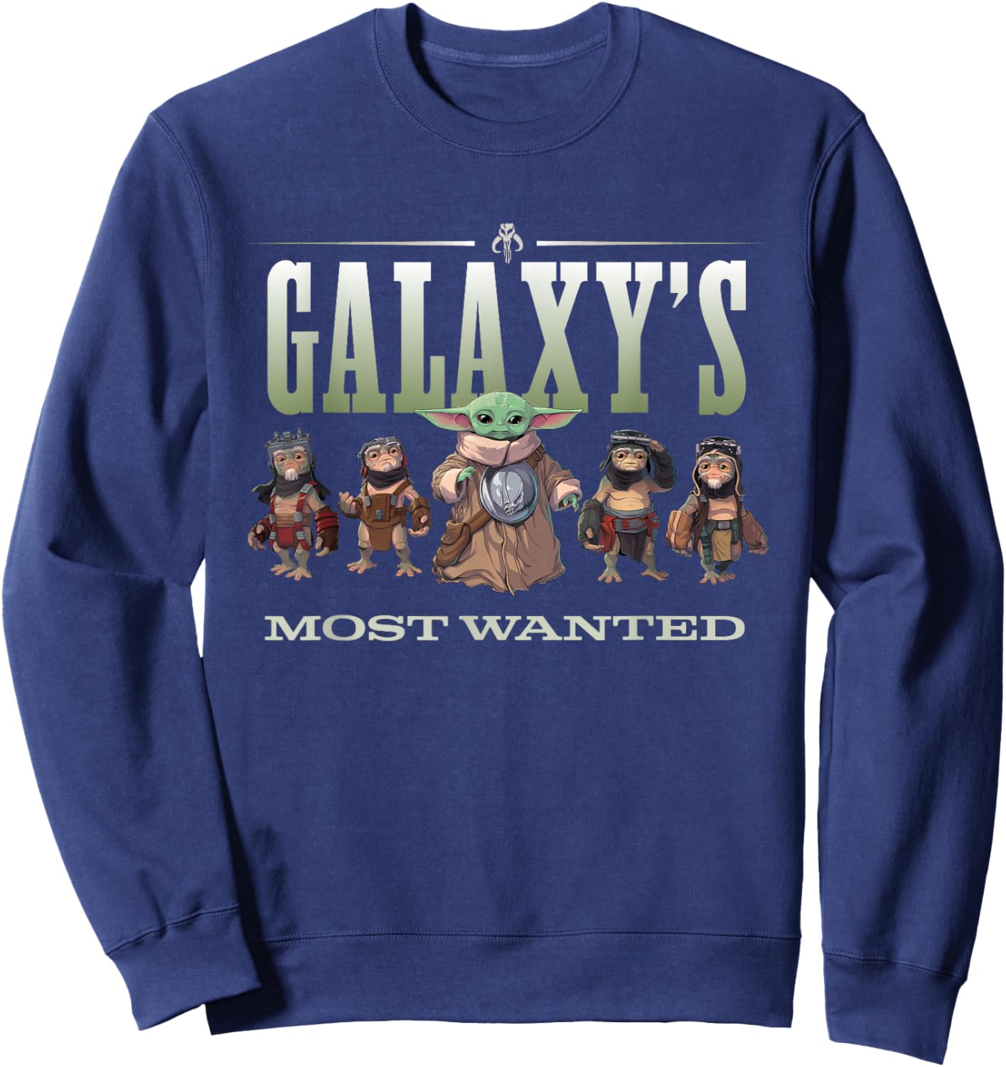 Star Wars: The Mandalorian and Grogu Anzellans Wanted Sweatshirt - Sweatshirt | Navy
