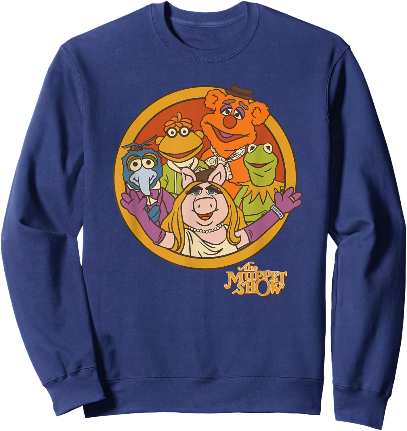 Disney The Muppet Show 50th Anniversary Retro Muppets & Logo Sweatshirt - Sweatshirt | Navy