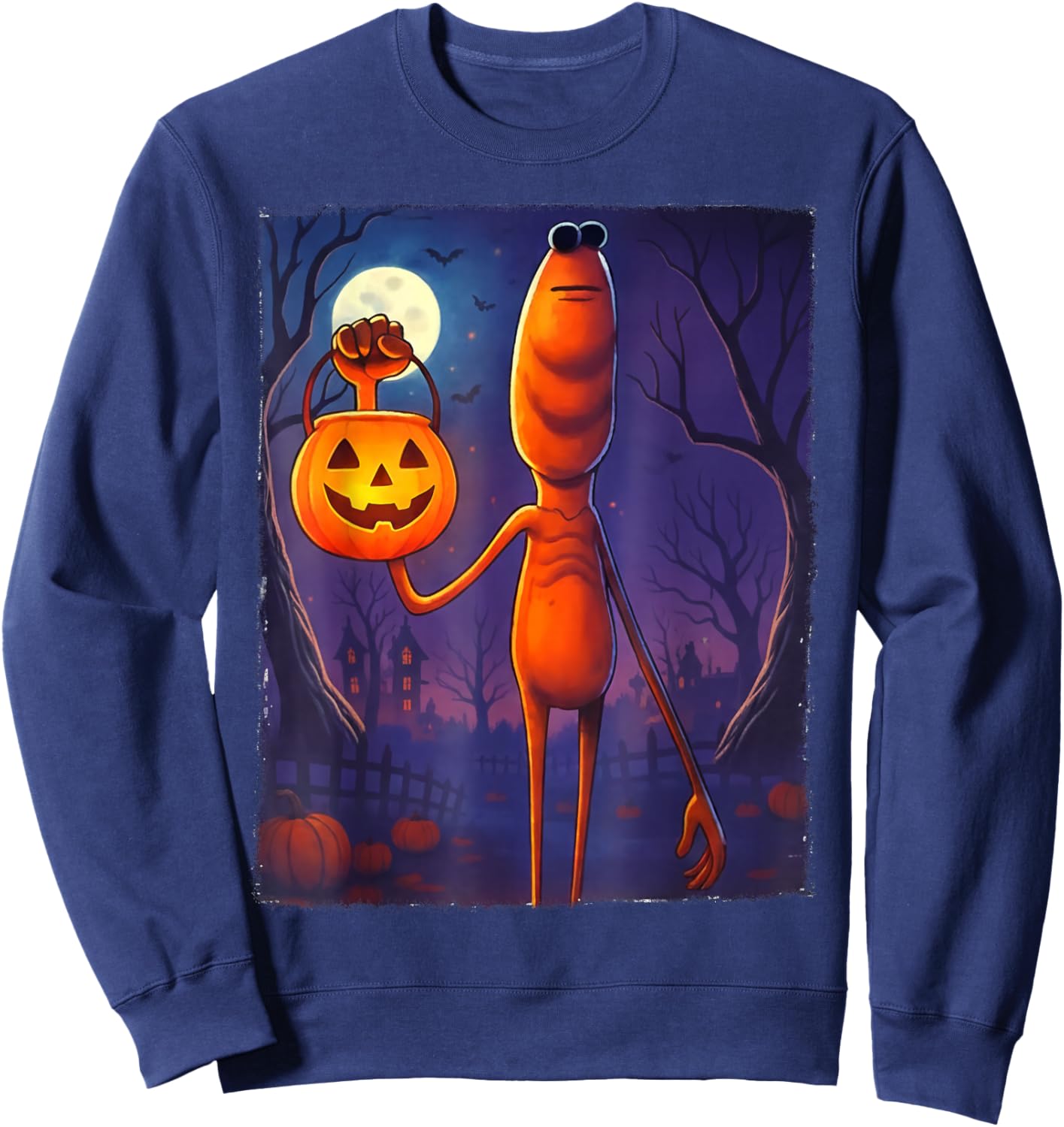 Marcus The Worm Halloween Custome Sweatshirt - Sweatshirt | Navy