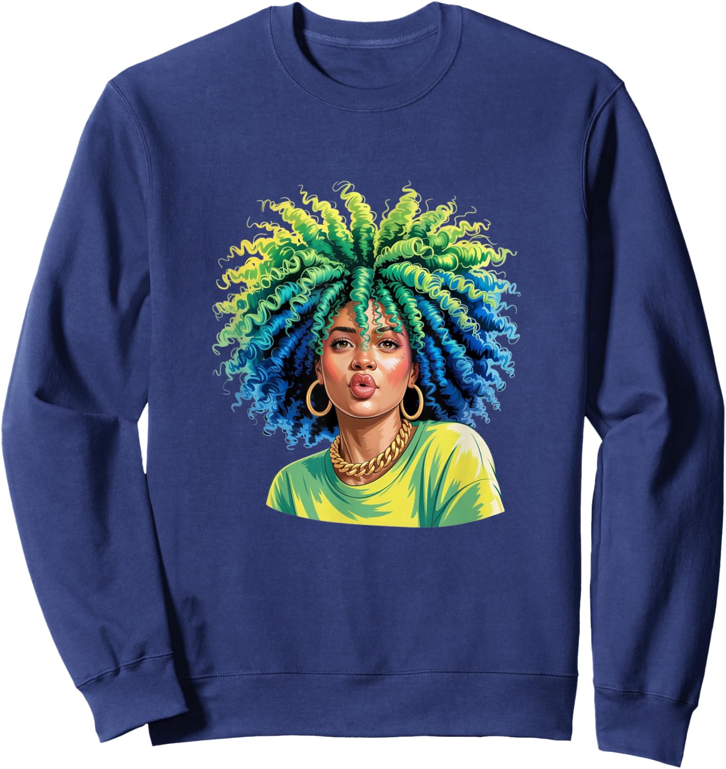 Mixed Girl Magic - Biracial Women Empowerment Sweatshirt - Sweatshirt | Navy